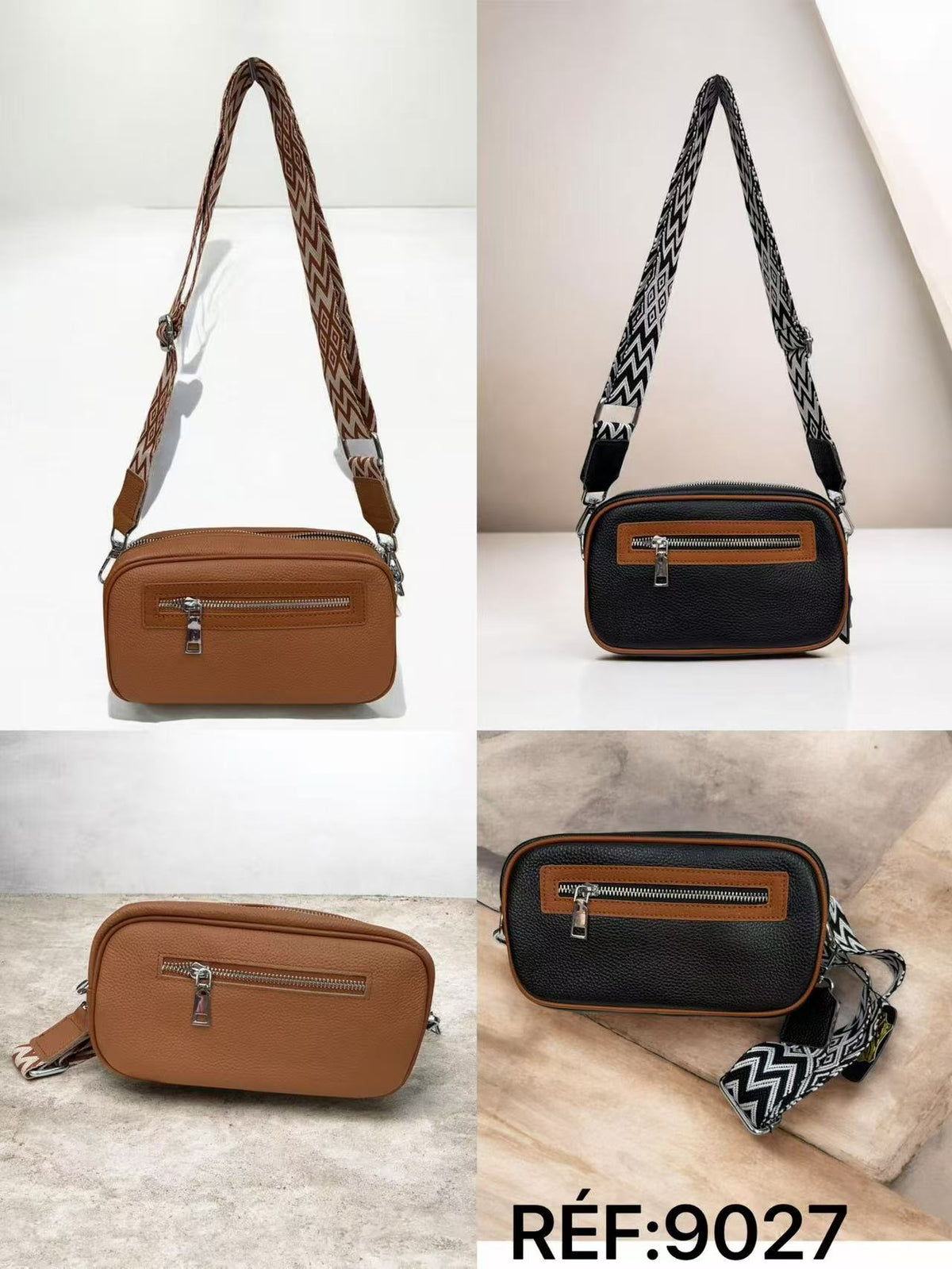 Sacoche bandoulières - Cuir véritable Femme (X6)