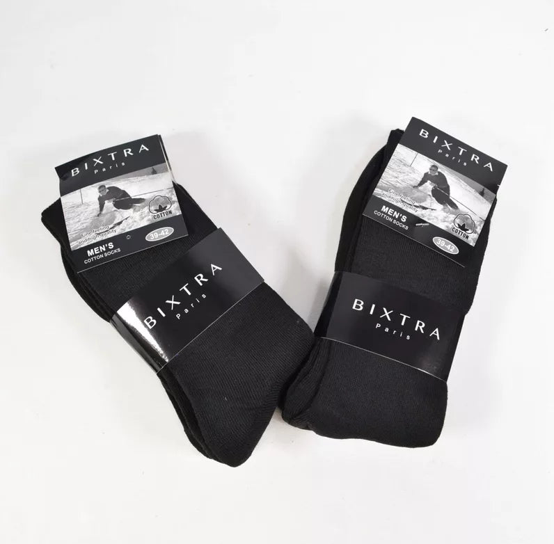 Chaussettes Epaisses Hivers Noir Sans Motif
(x24)