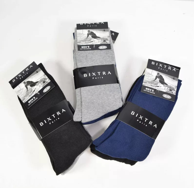 Chaussettes Homme Noir Sans Motif
(x24)