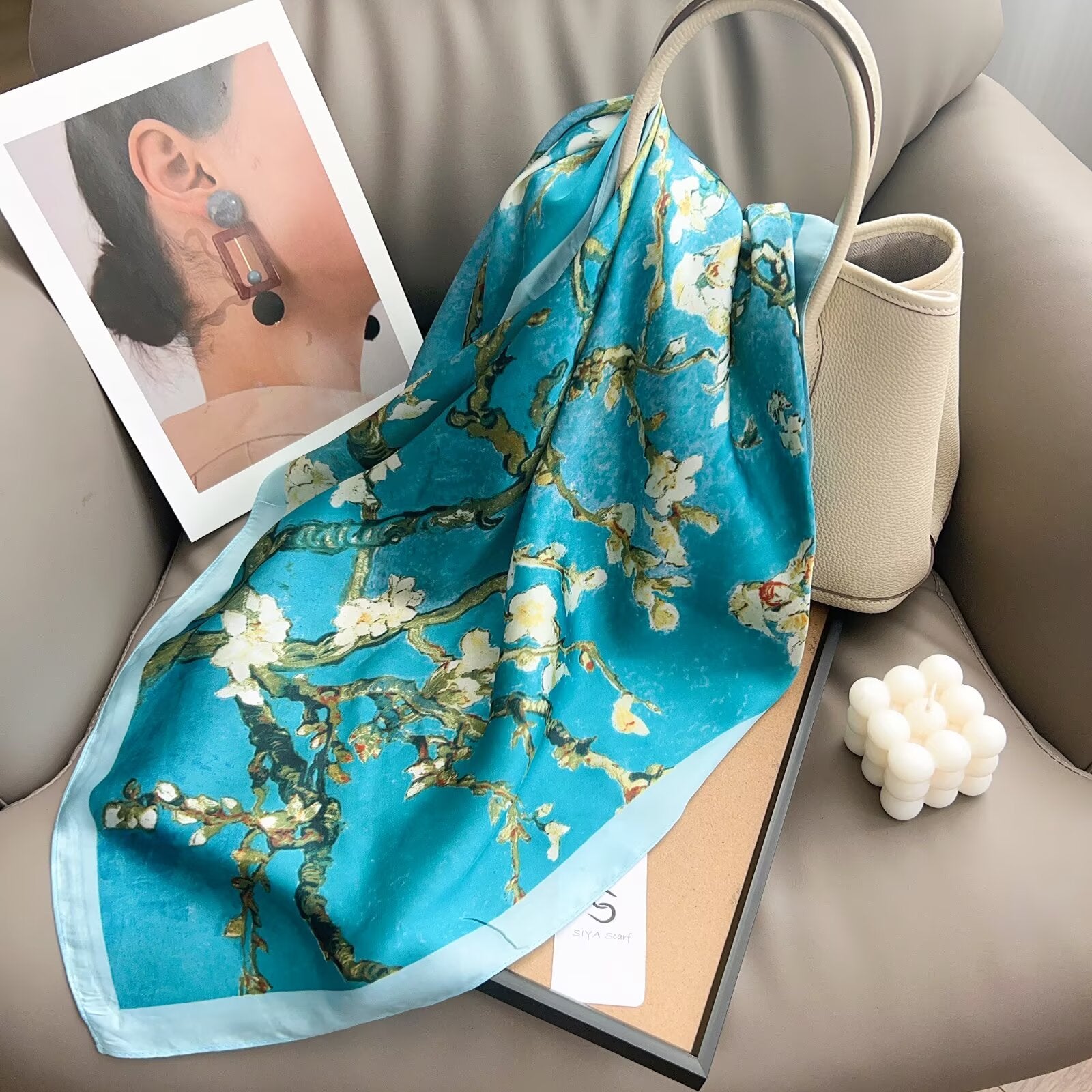 Foulard Carré touche soie 70cmx70cm (x12)#2