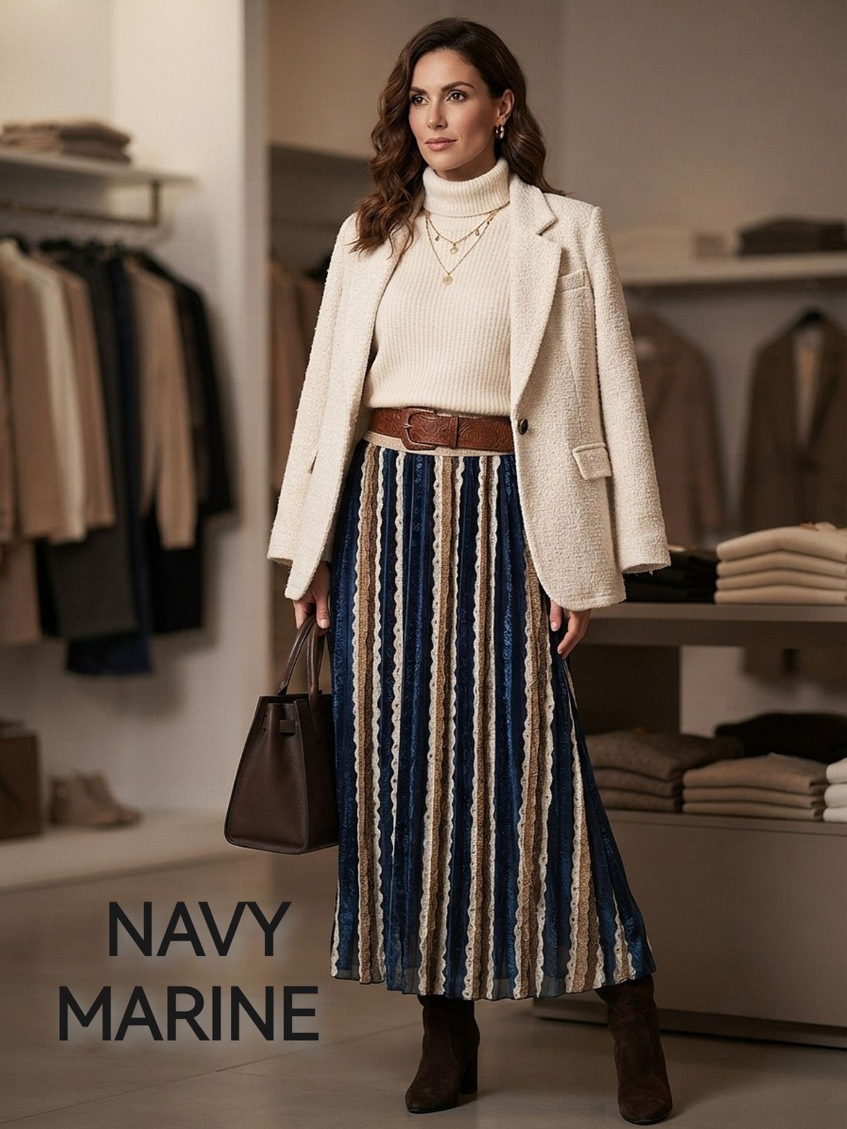 Jupe Plissé Imprimée (x6)