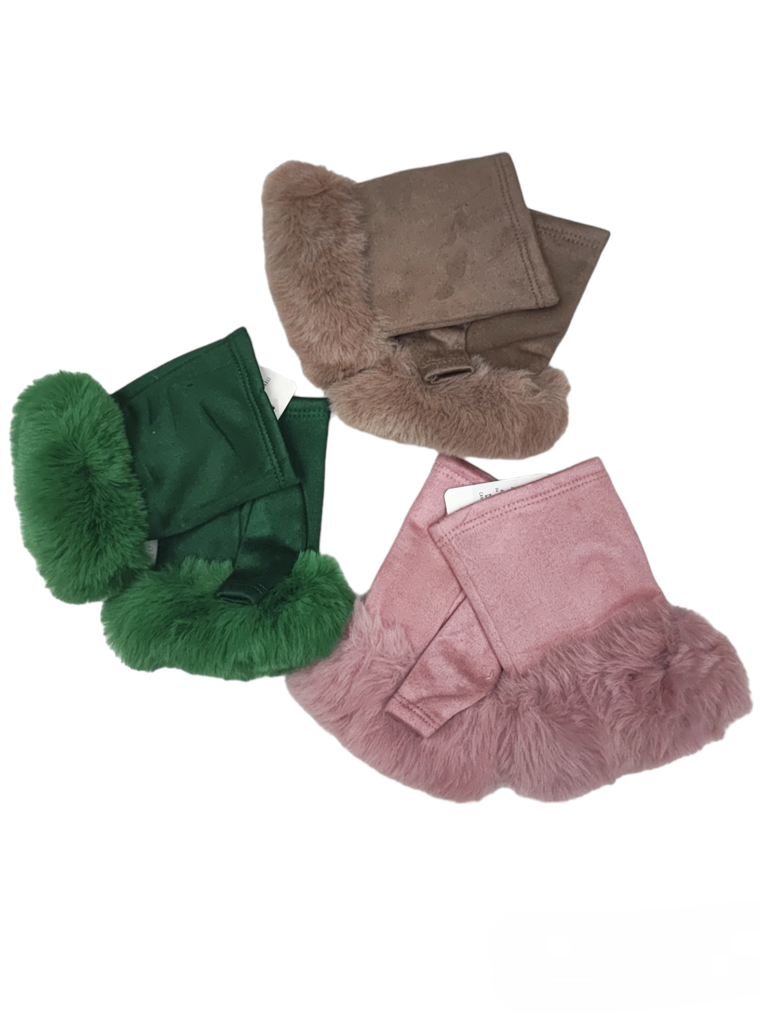 Mitaines gants fausse fourrure (x12) #27