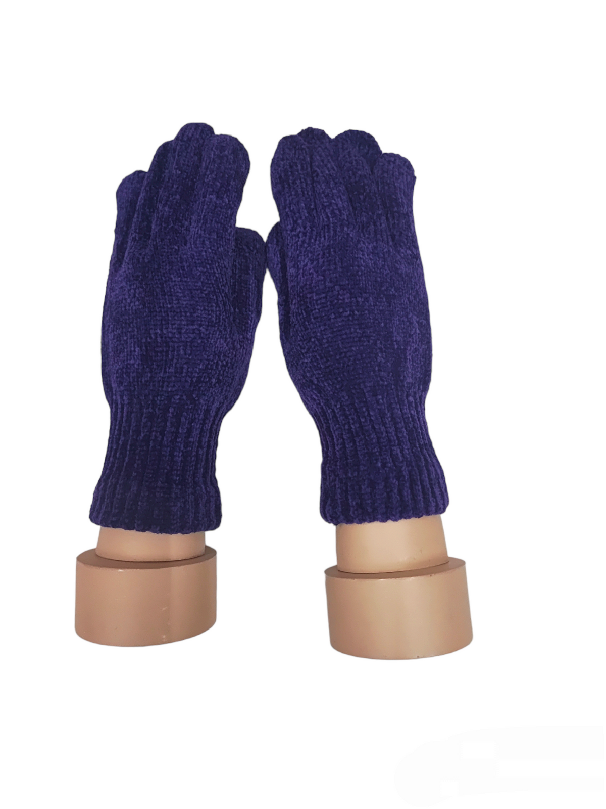 Gants d'hiver en chenille tricotés pour femme (x12)F2