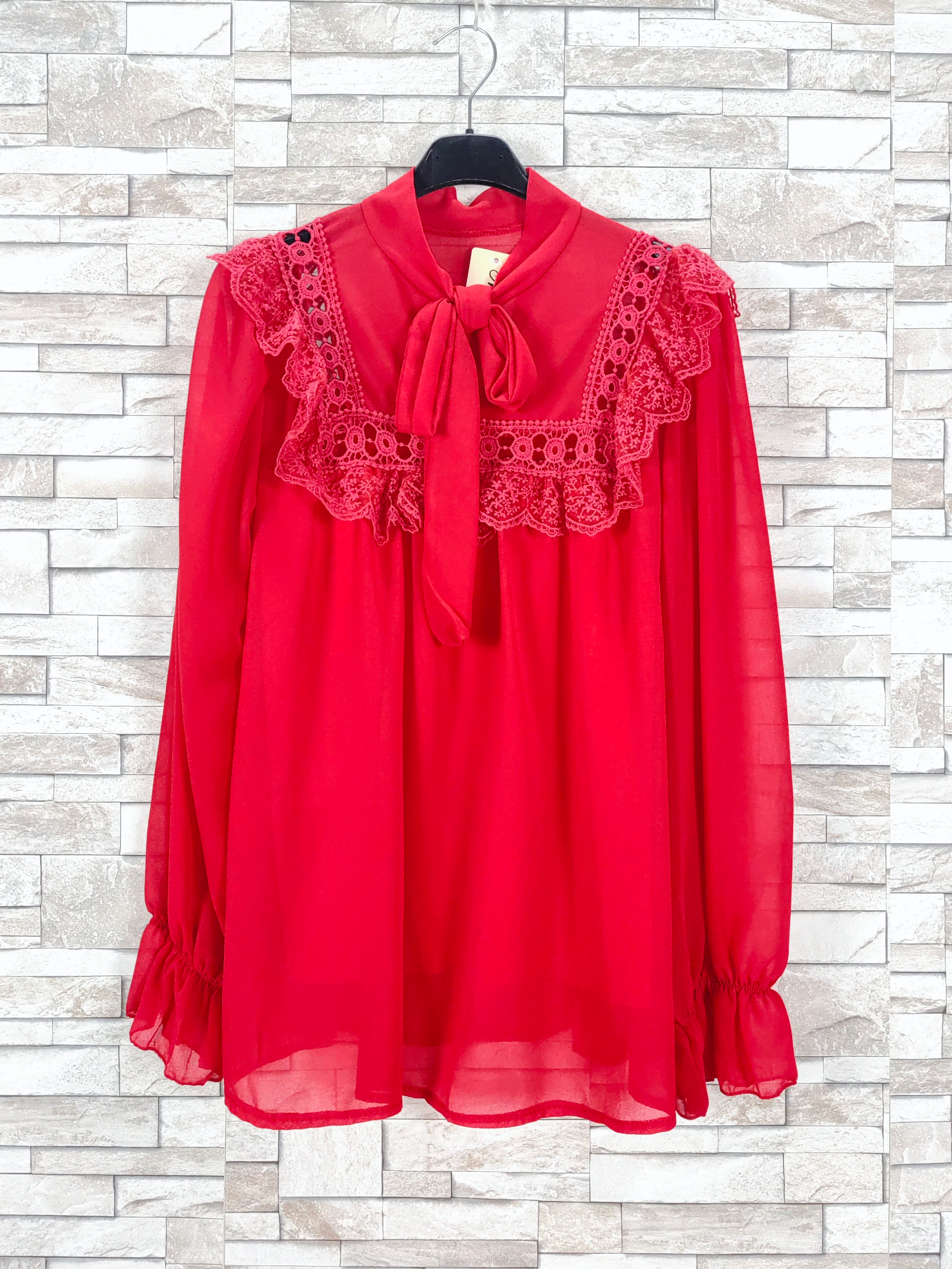 Blouse col lavallière(x9)