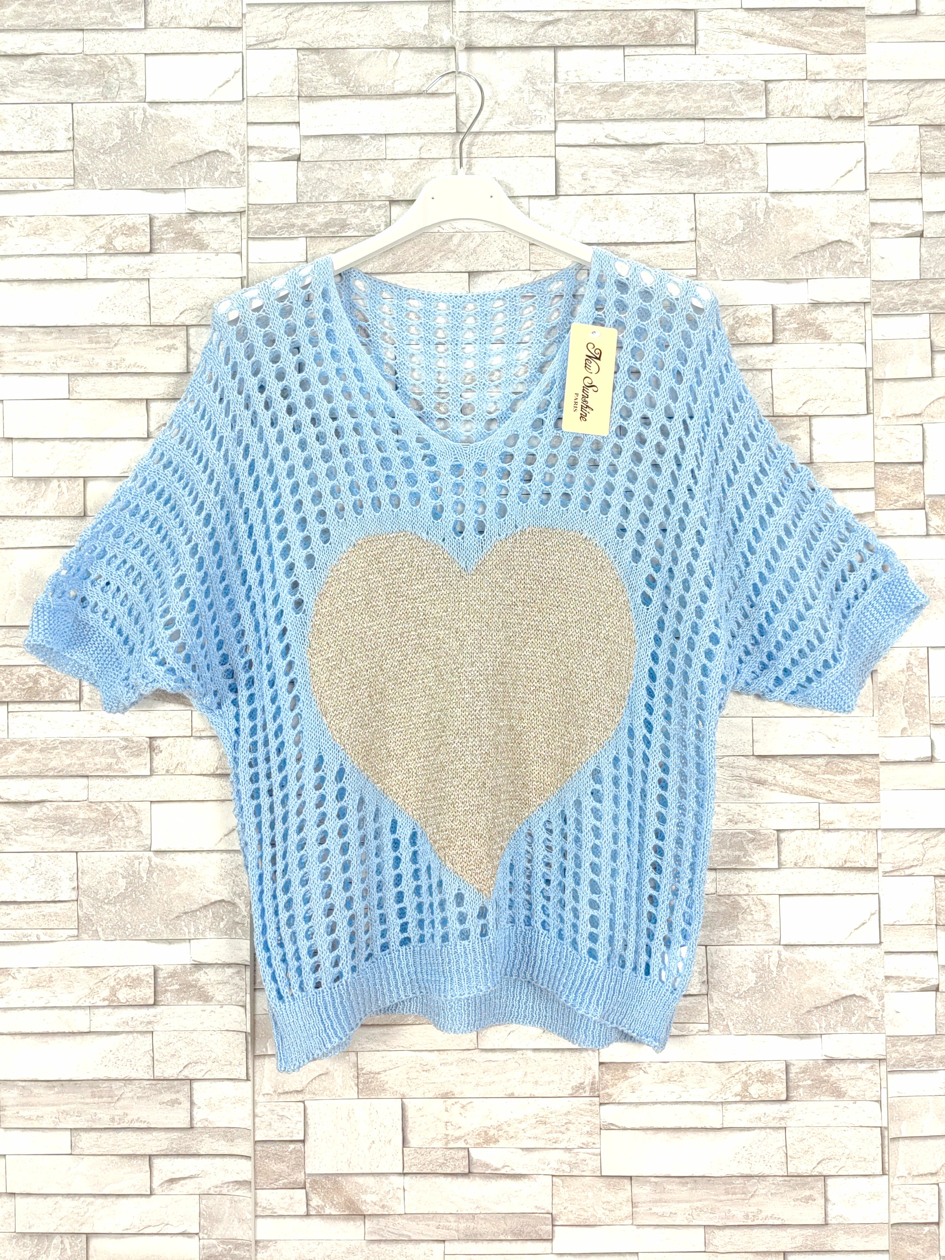 Top crochet coeur (x9)