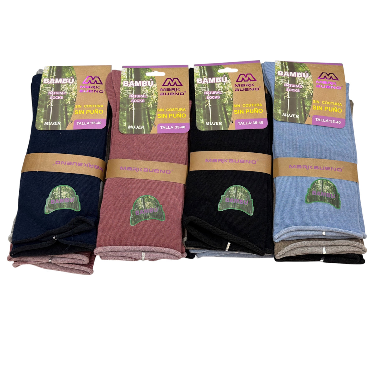 FEMME Chaussettes Fibre de Bambou Qualité supérieure (x24)