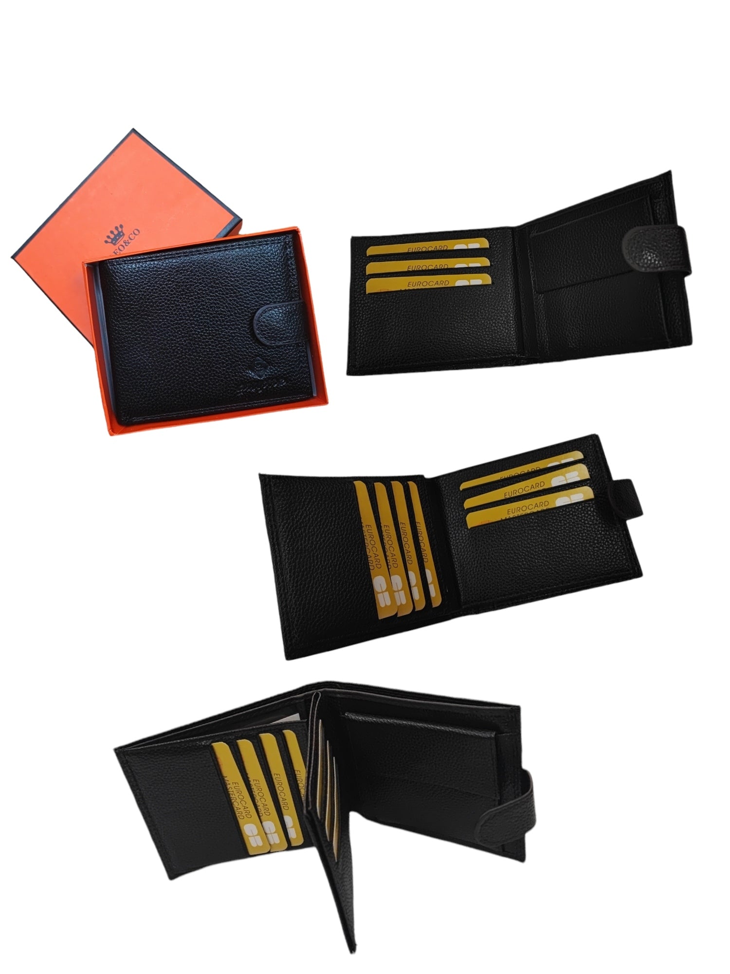 Portefeuille compacts simili-cuir Avec Boîte Cadeau (x3)