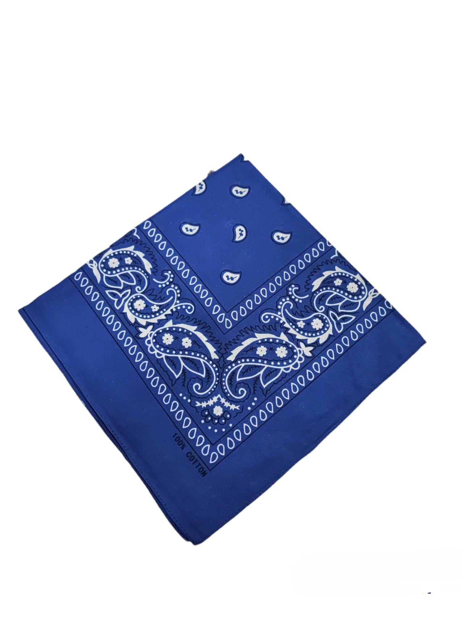 Bandana Carré 100% Coton motif paisley (x12)