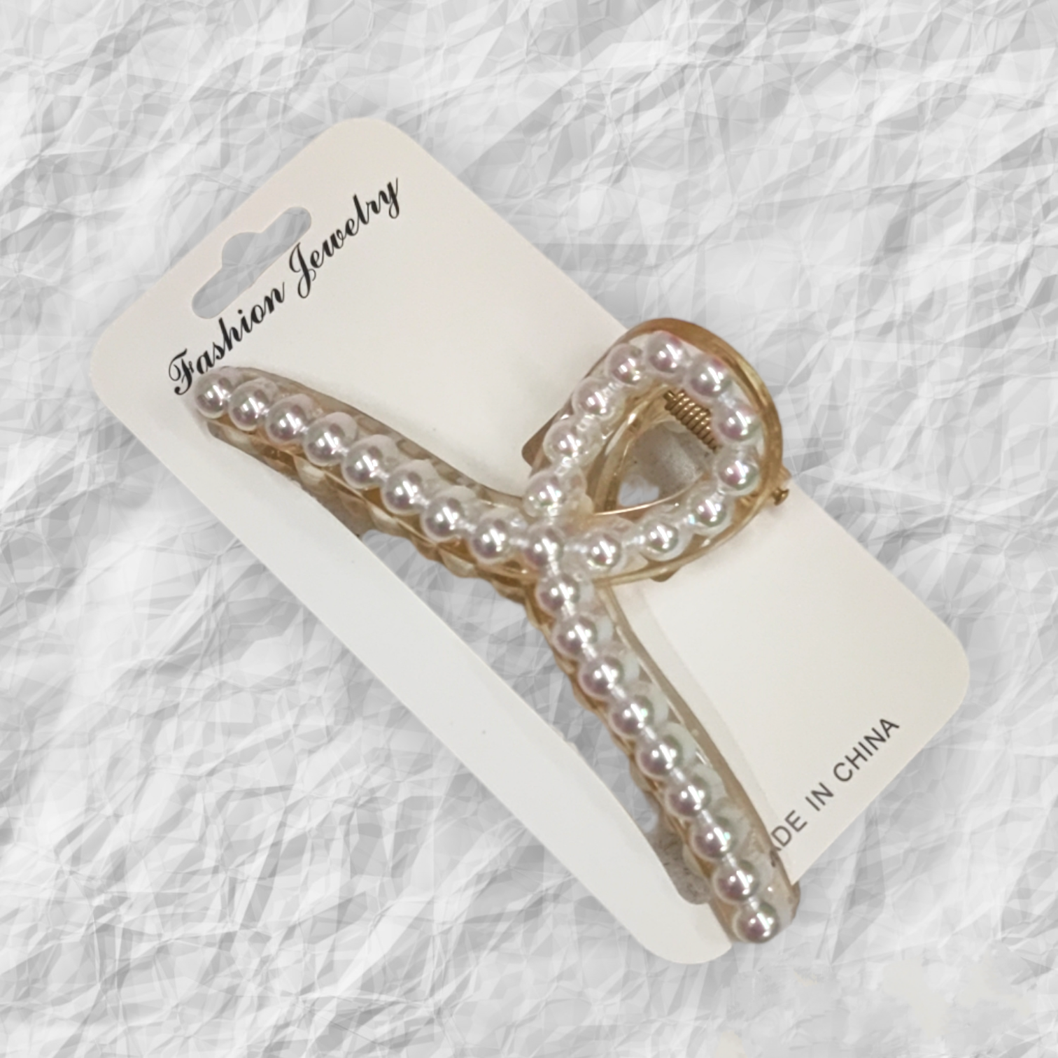 Pince à cheveux perle
(X12)