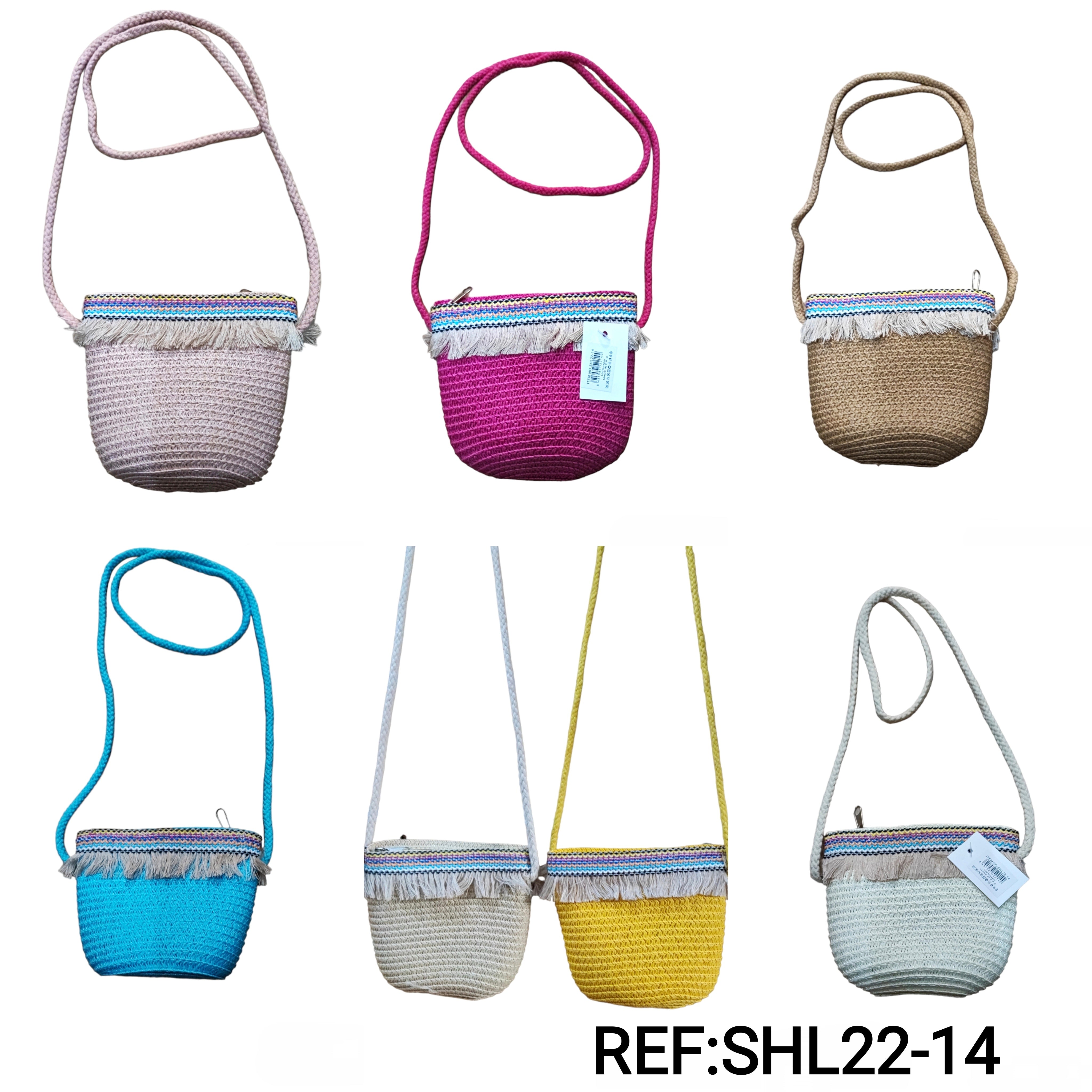 Sac mini paille fille (x12)