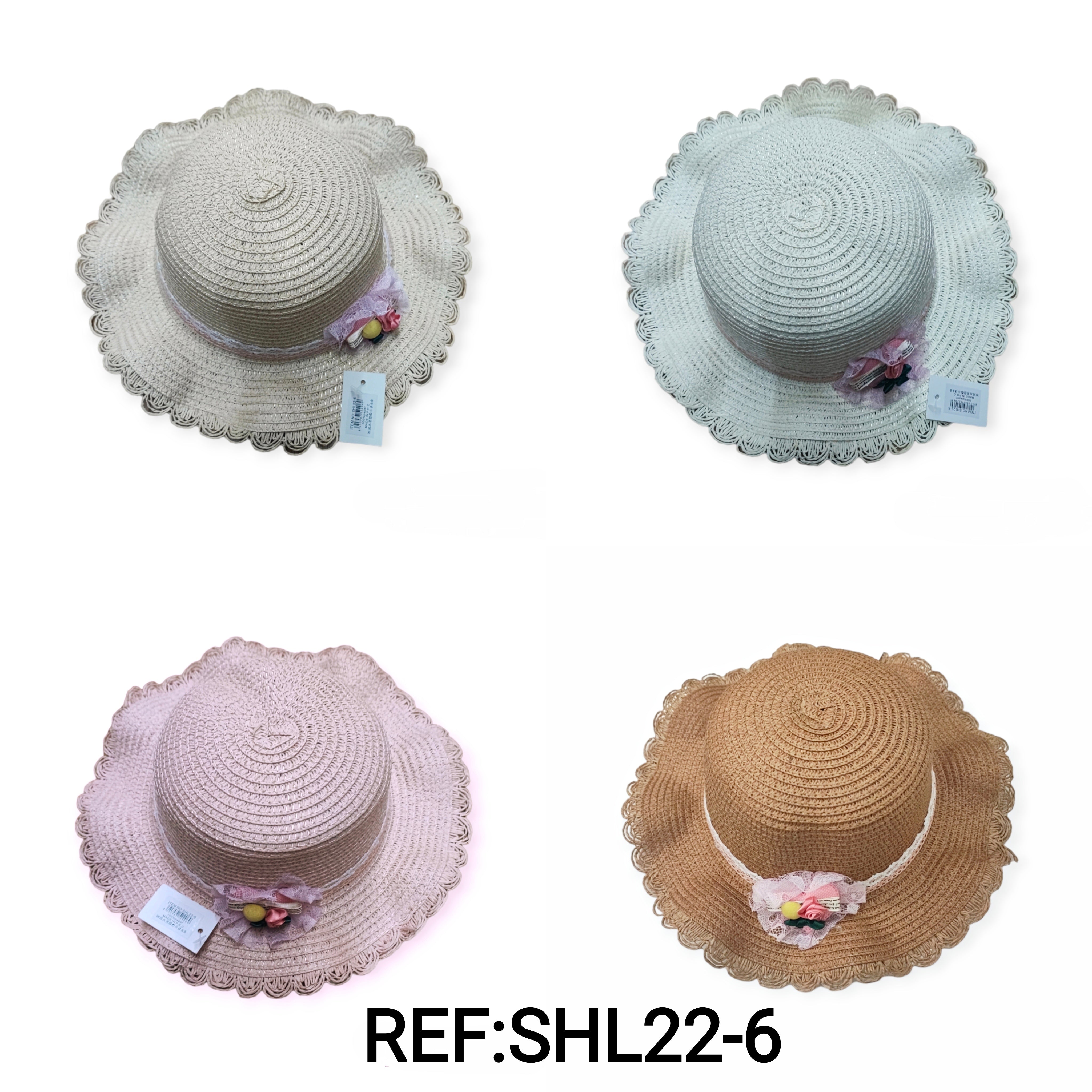Chapeaux de paille taille enfant (x12)