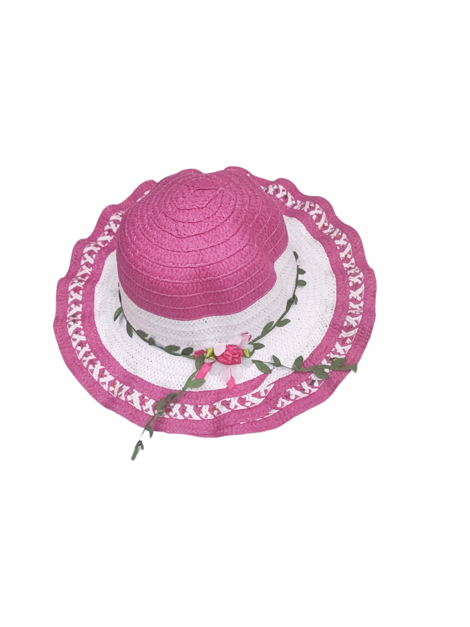 Chapeaux enfant motif fleurs (x12)