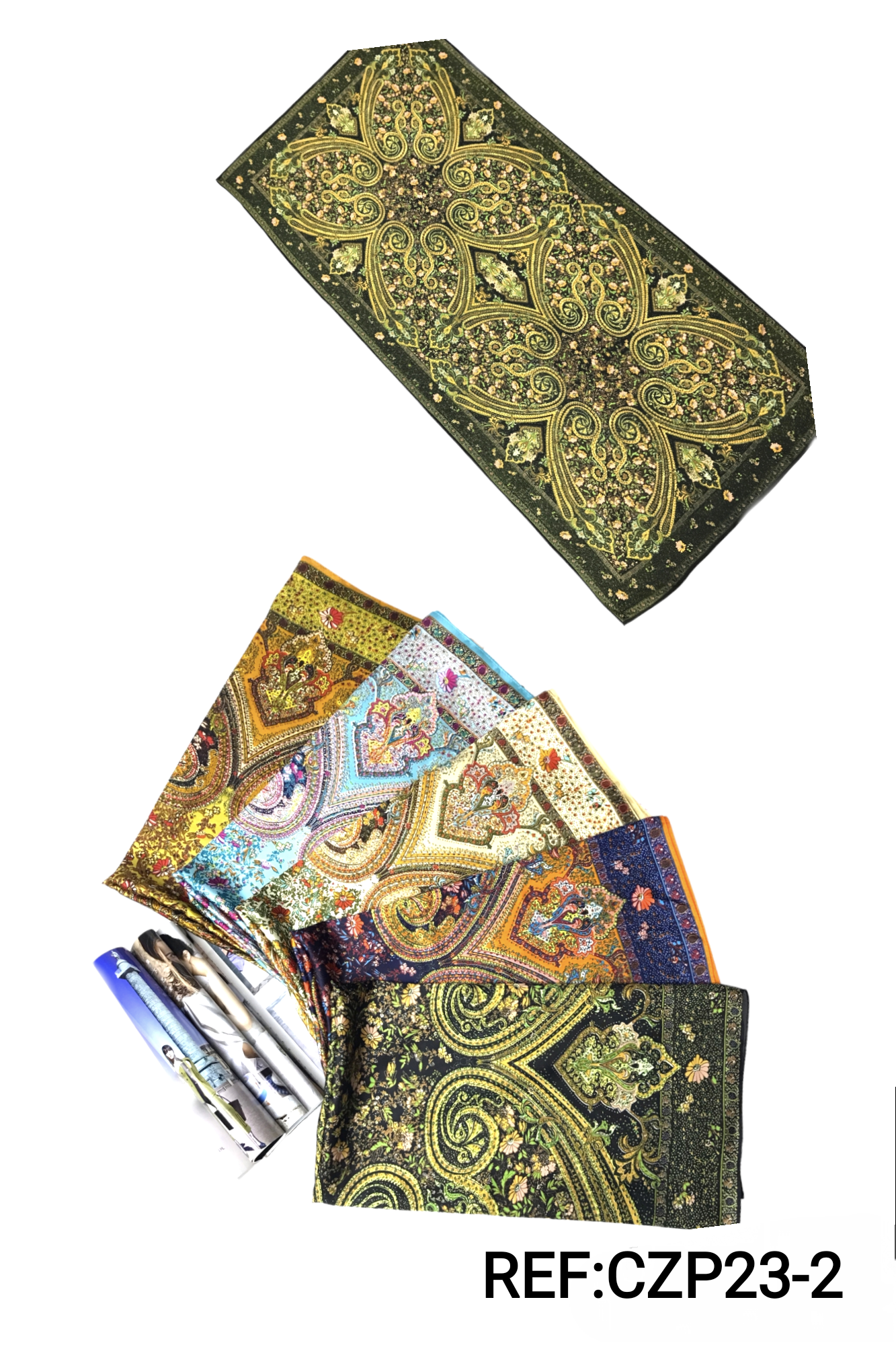 Foulard de soie motif Imprimé Charme persan(x6) #2
