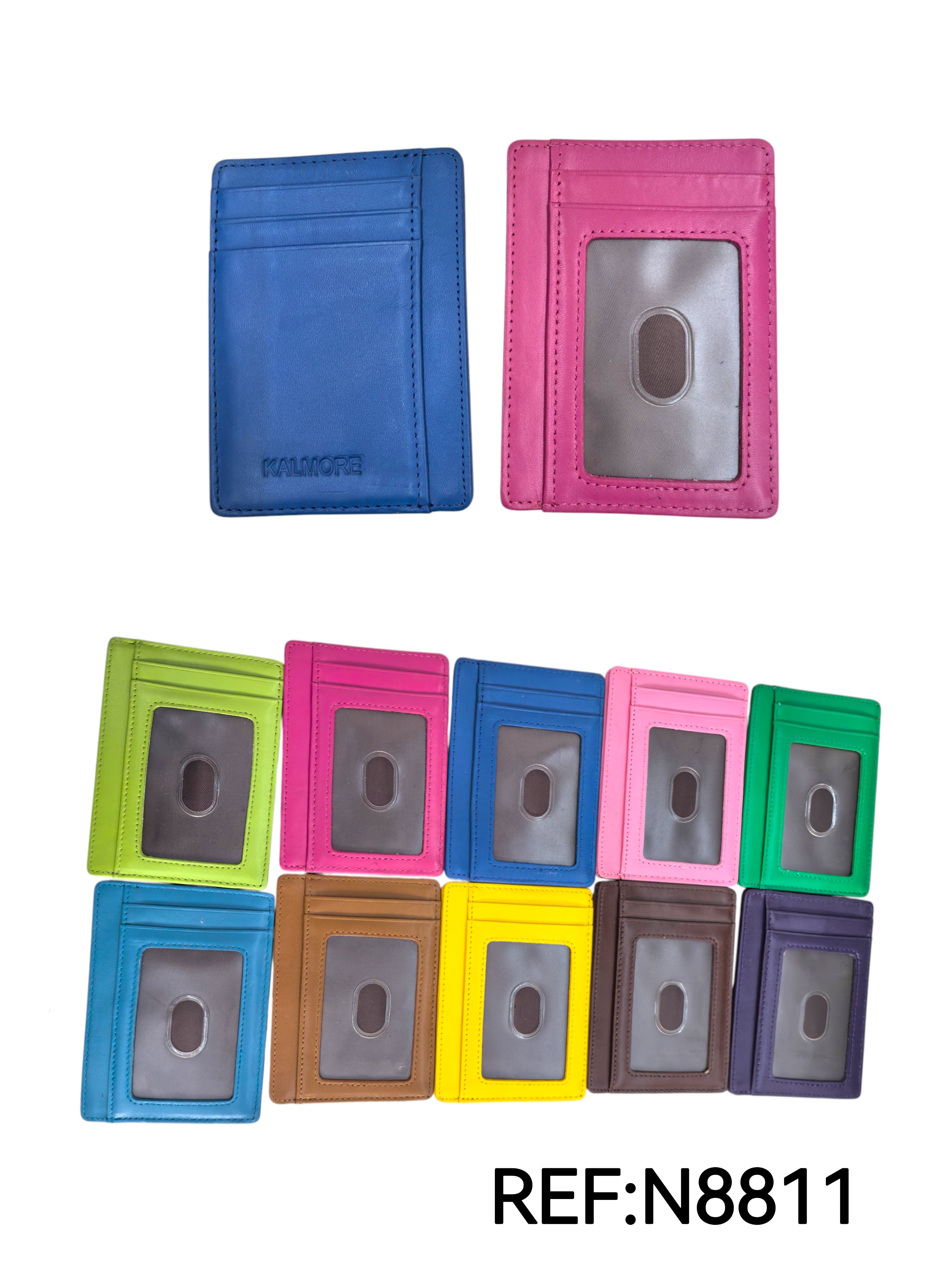 Porte-carte Croûte de cuir de vachette #N8811 (x12)