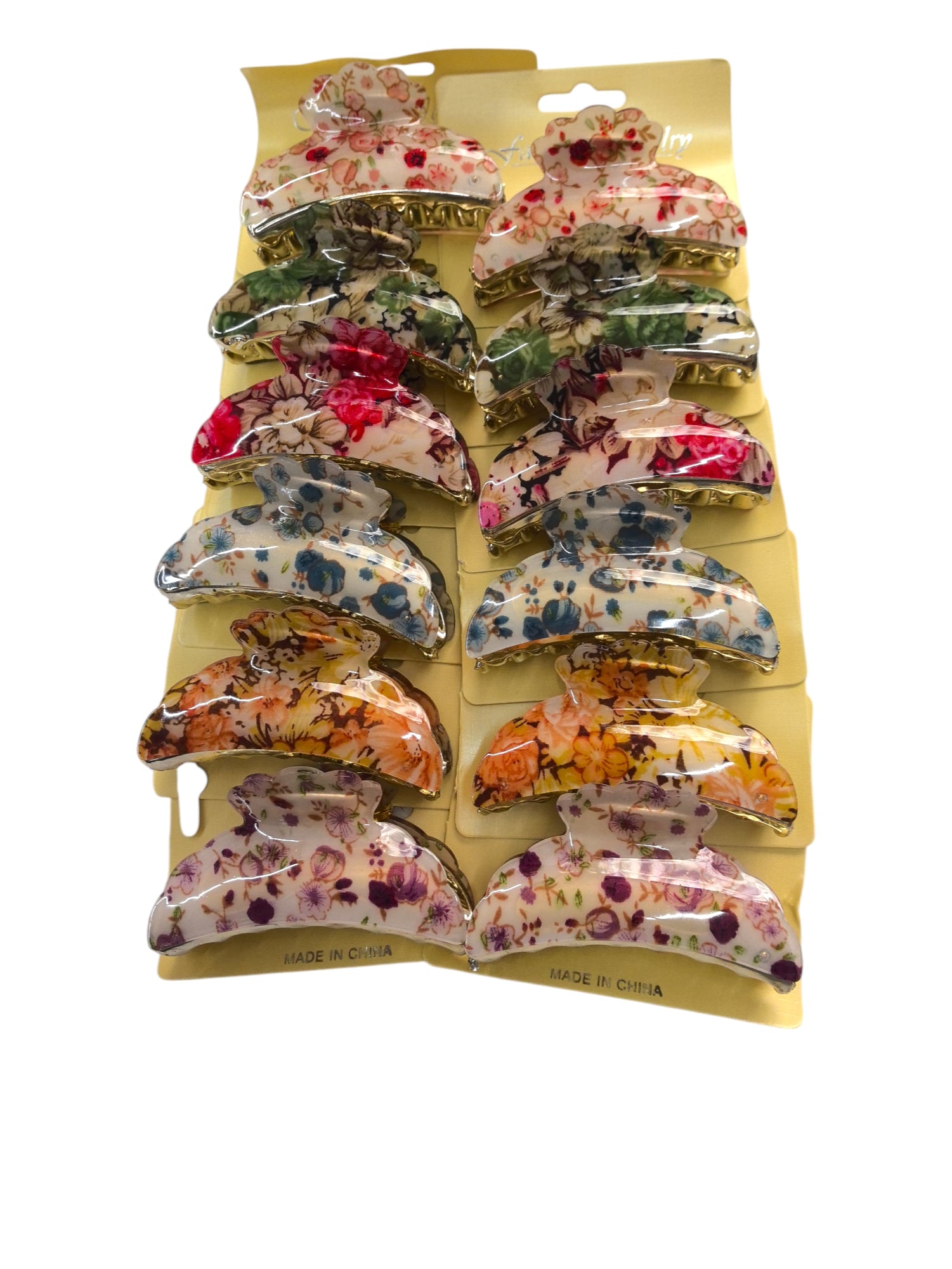 pinces cheveux motif fleur(x12)#6