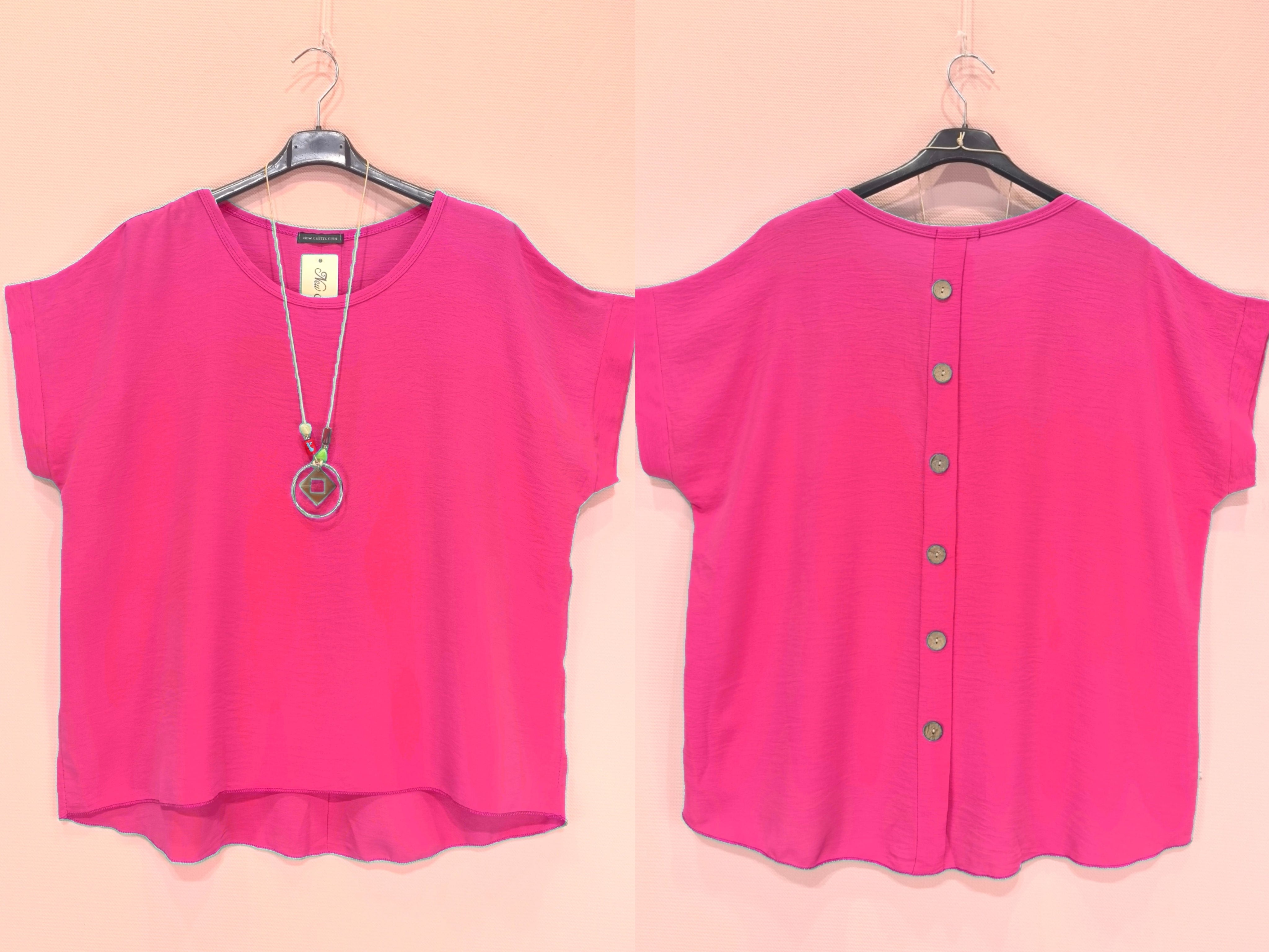 Top Avec Colier Et Boutons Dans Le Dos (x8)