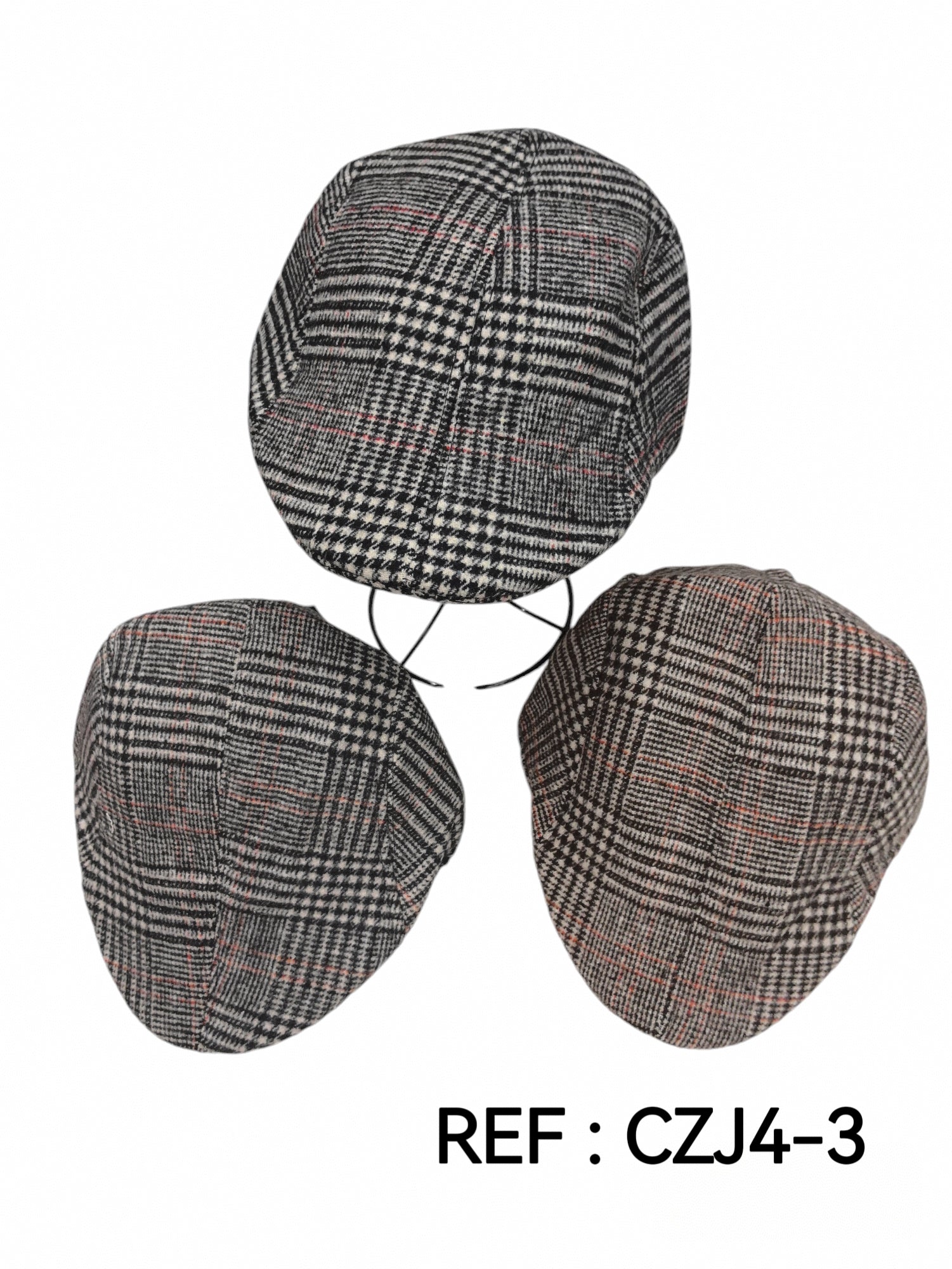 Béret homme motif rayures (x12)