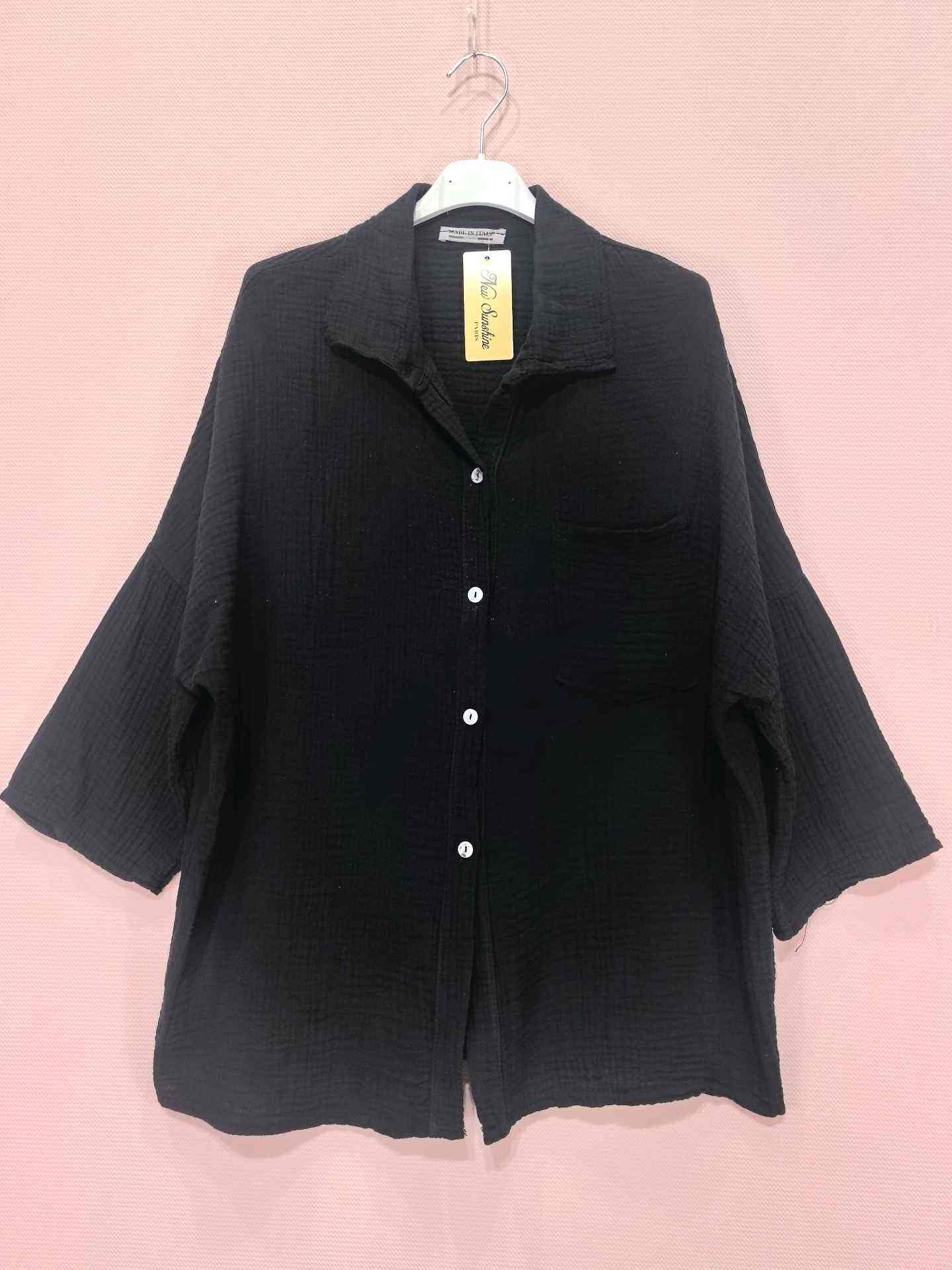 Chemise En Gaze De Cotton
Manches Trois Quarts (X6)