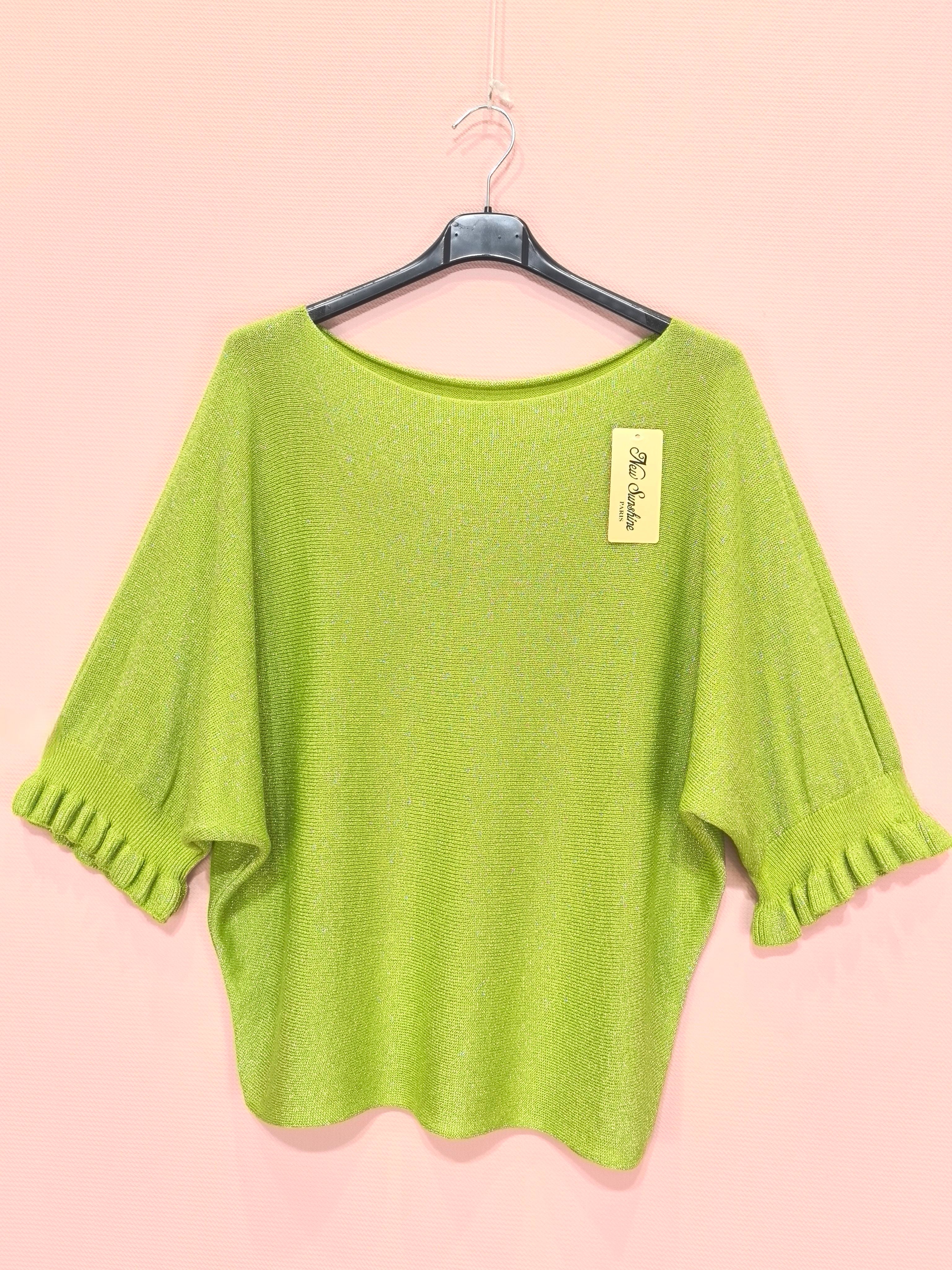 Pull Brillant Manches Courtes (x8)