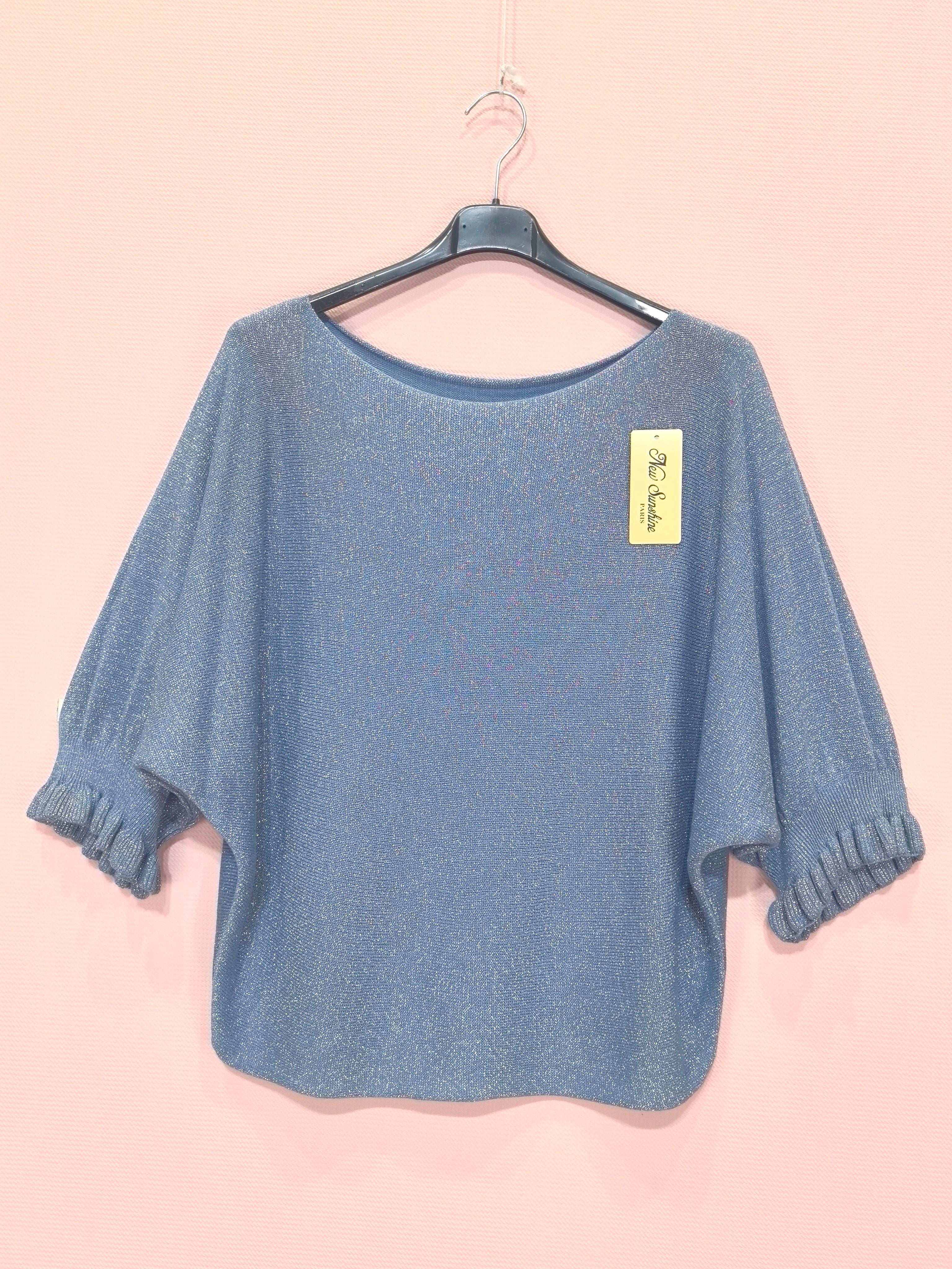 Pull Brillant Manches Courtes (x8)