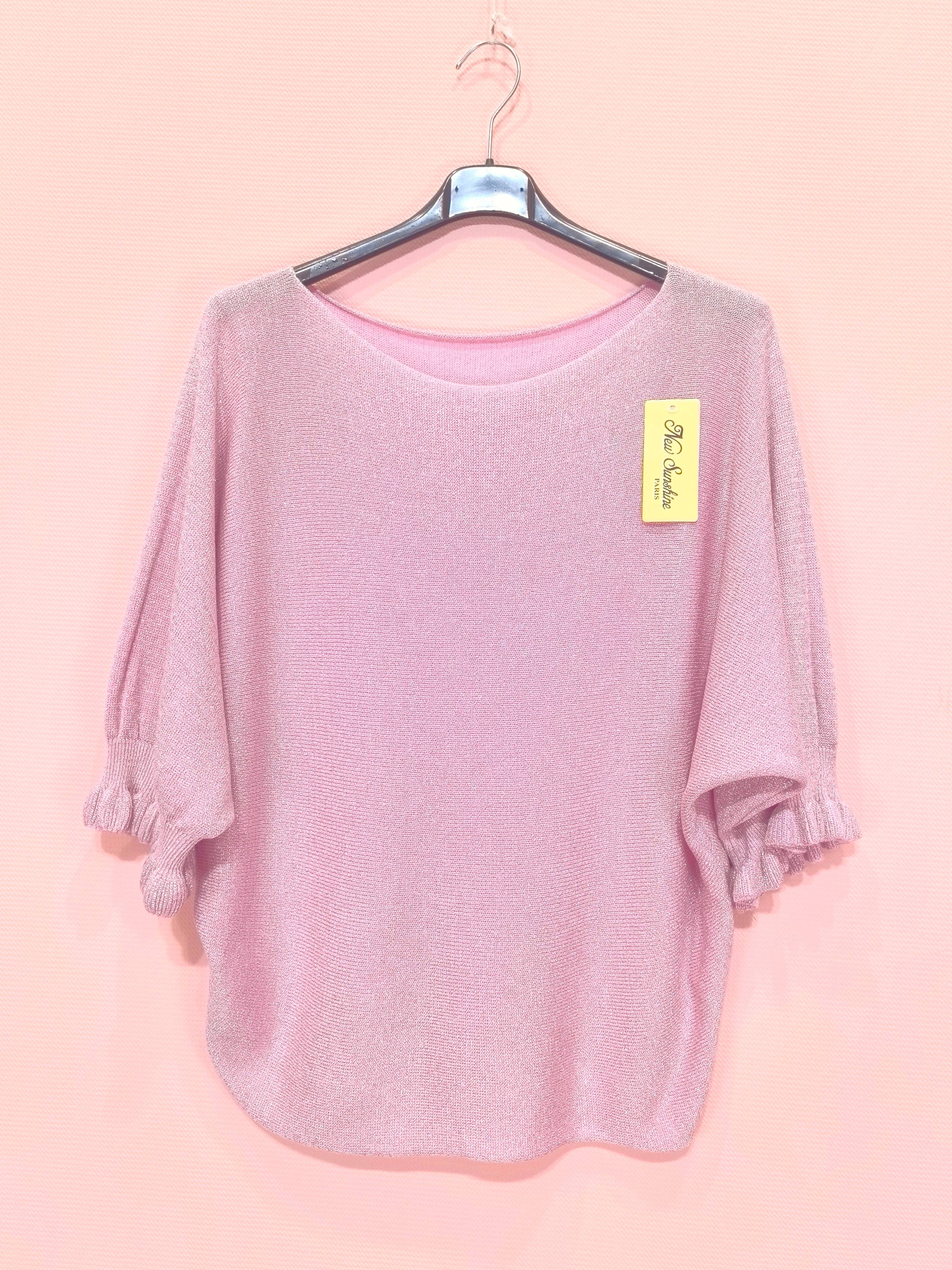 Pull Brillant Manches Courtes (x8)