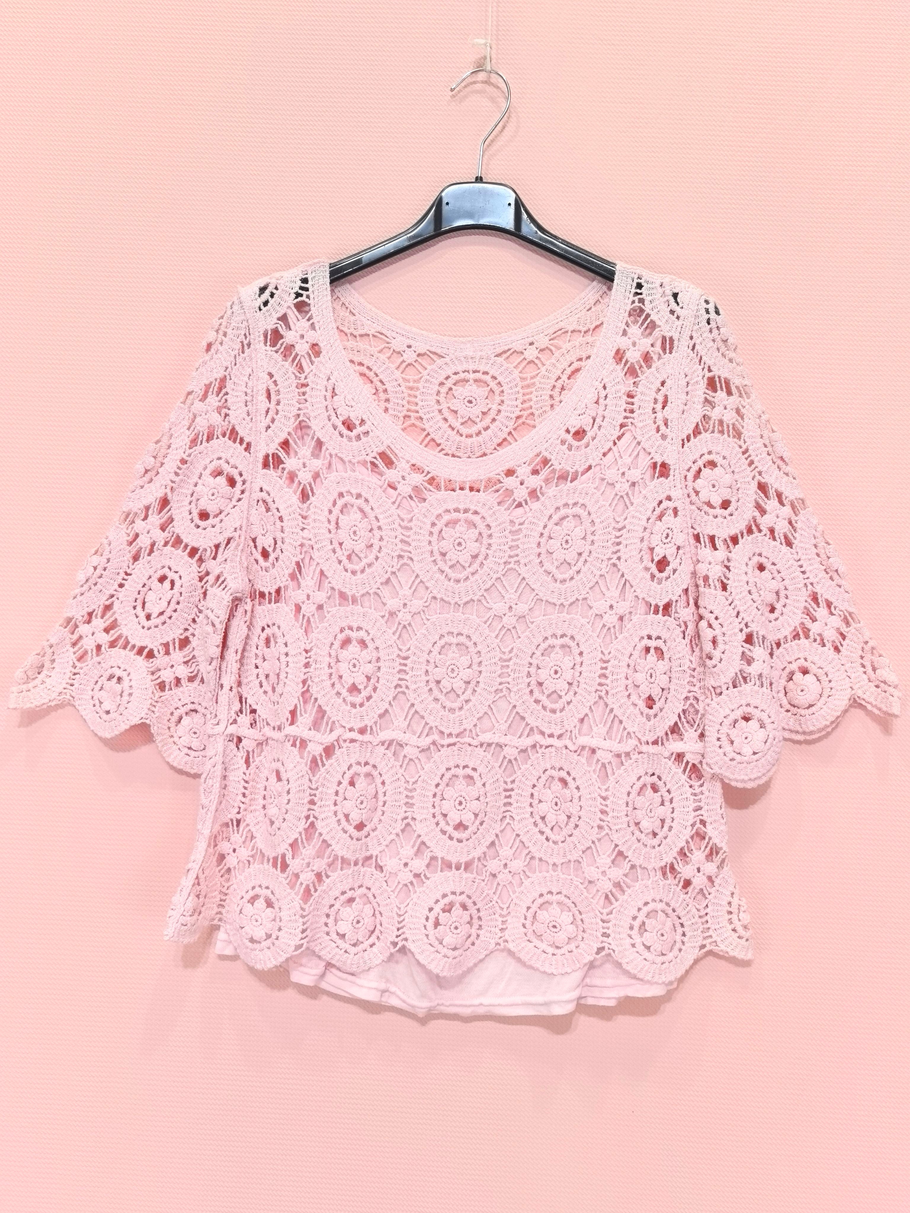 Top crochet 2 pièces (X8)