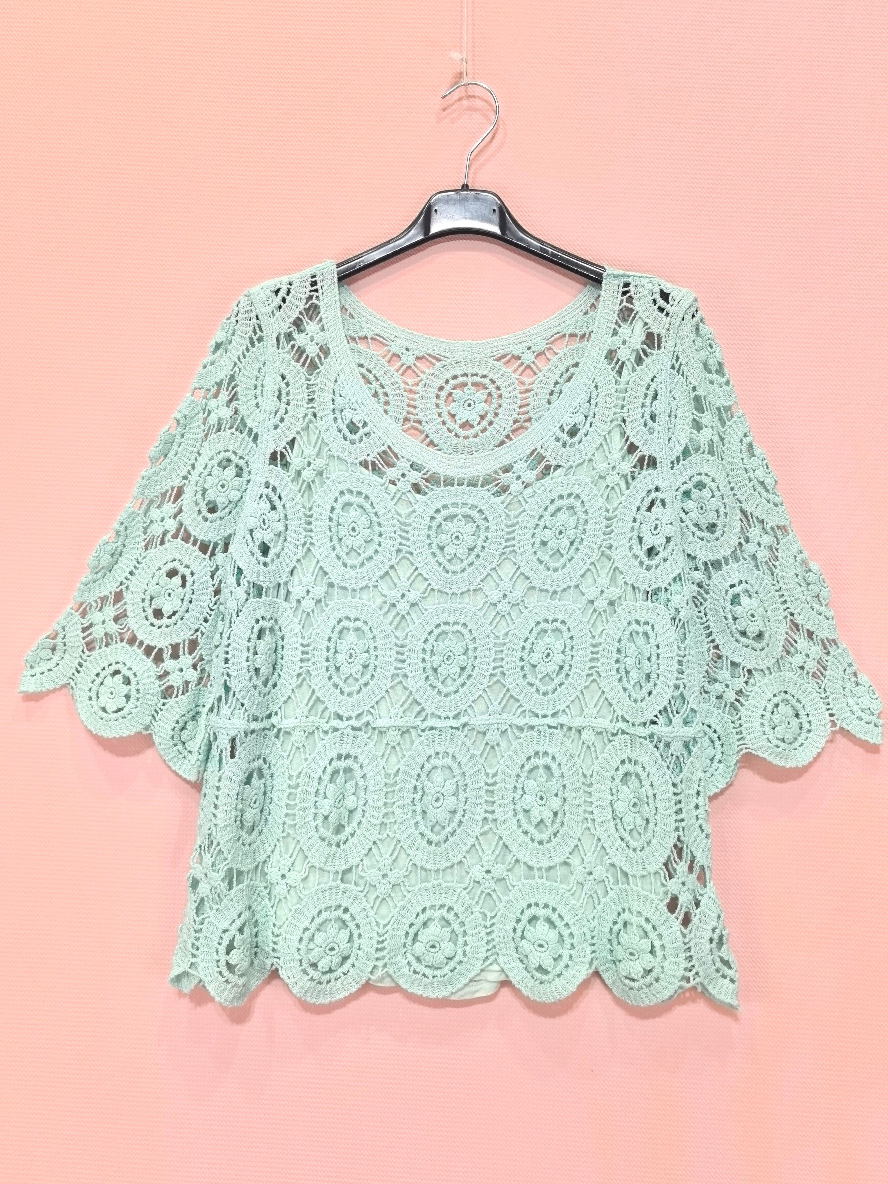 Top crochet 2 pièces (X8)