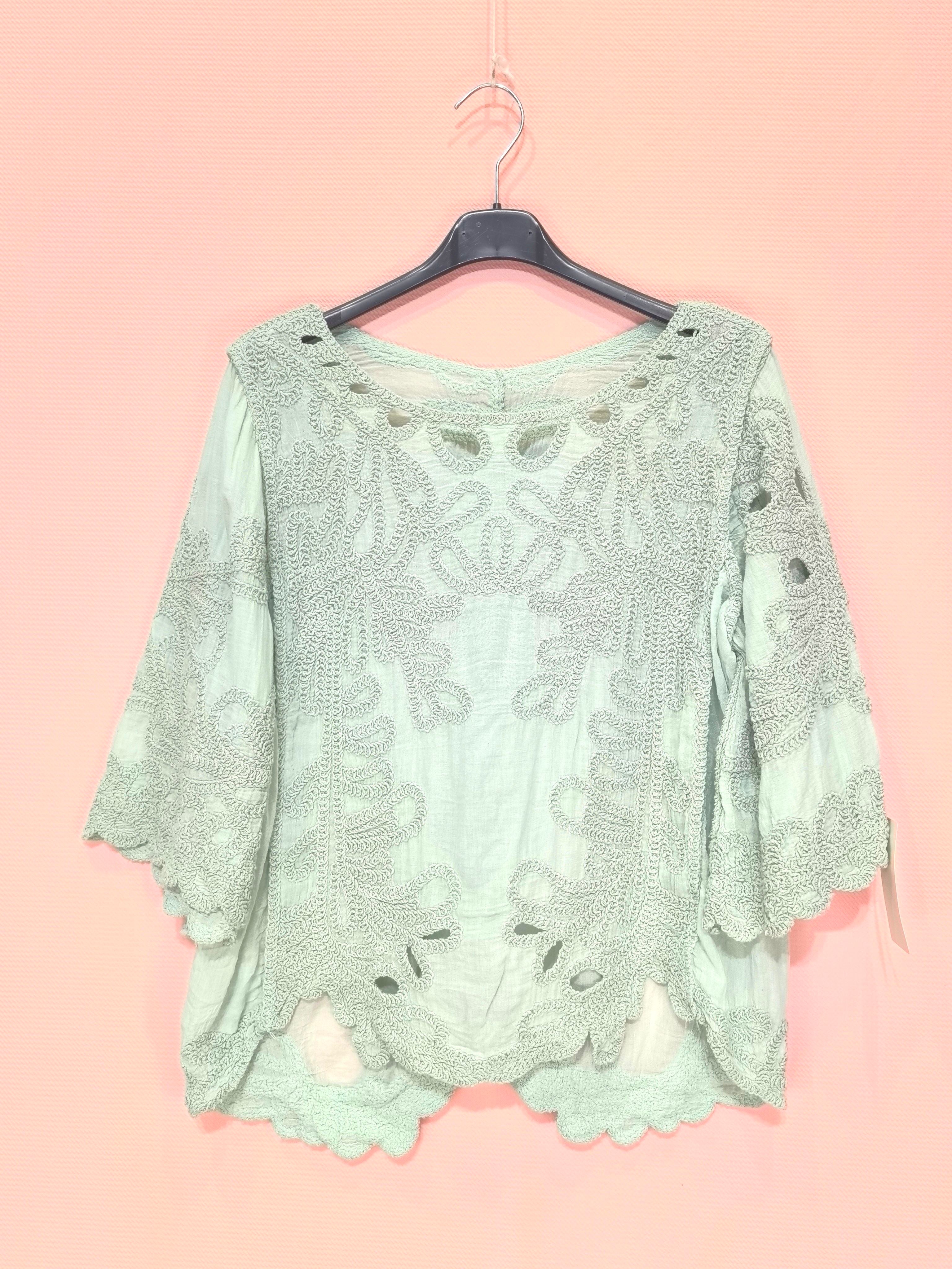 Blouse bohème brodée(x6)