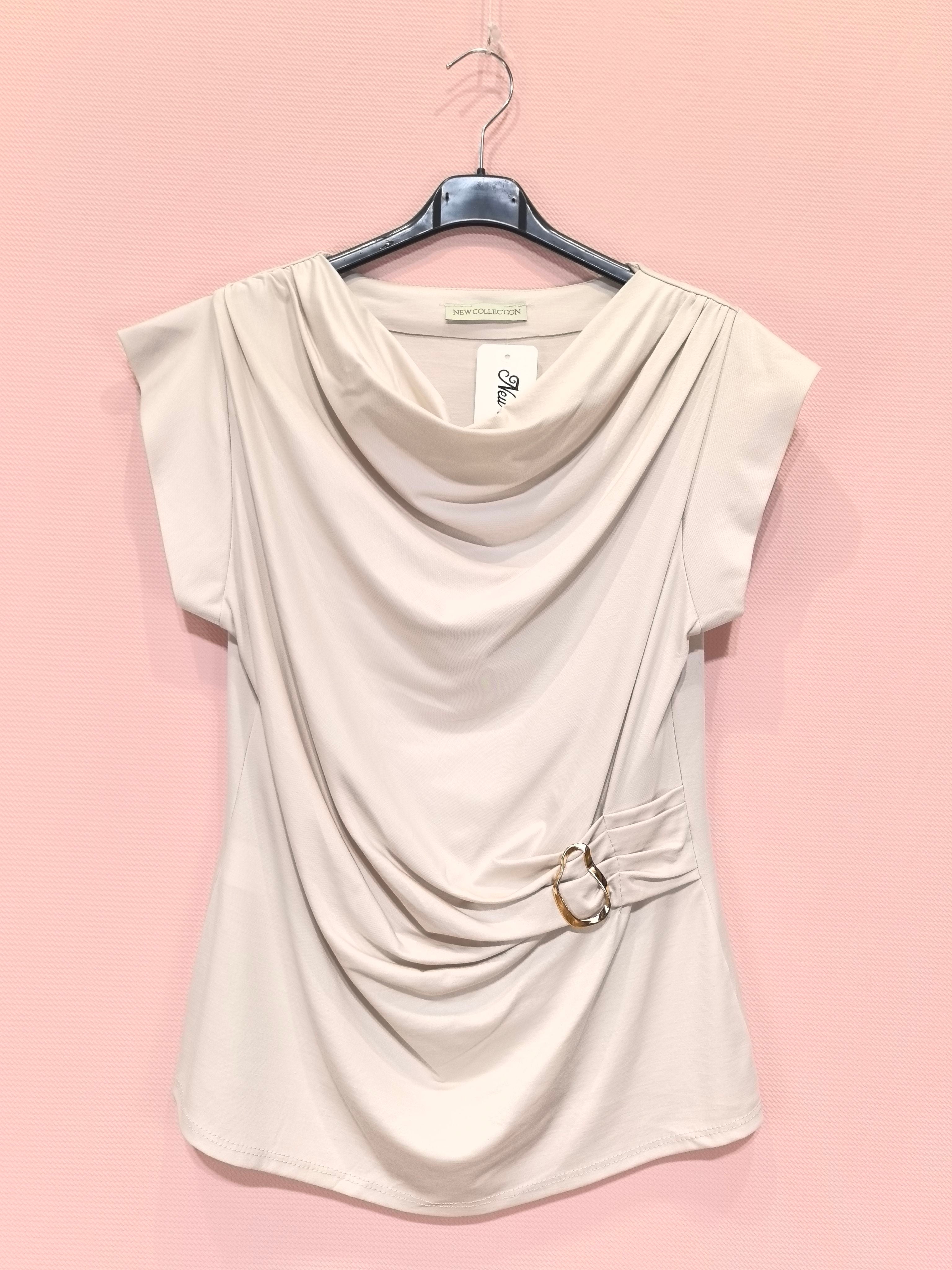 Top drapé avec boucle décorative(x8)