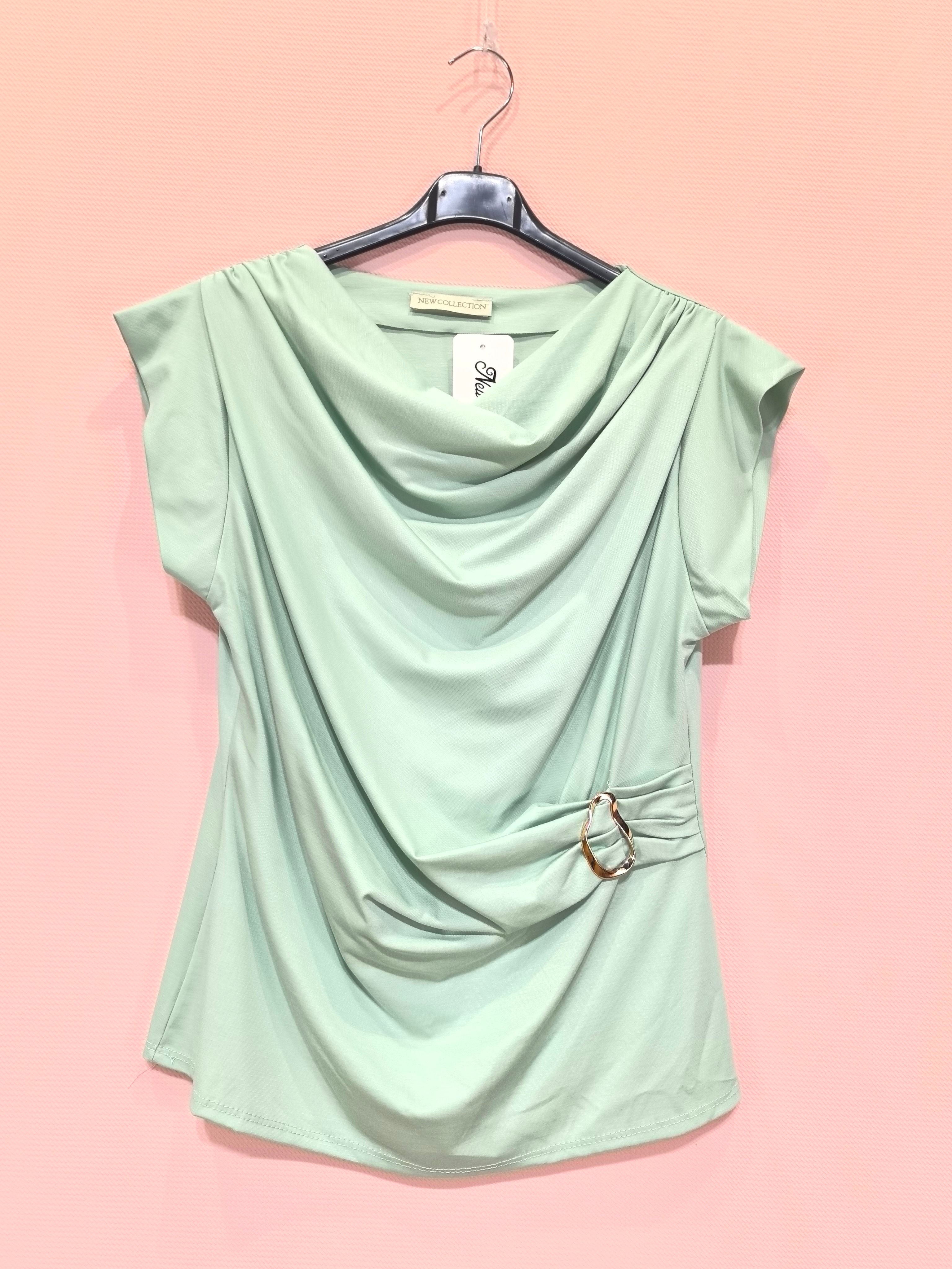 Top drapé avec boucle décorative(x8)