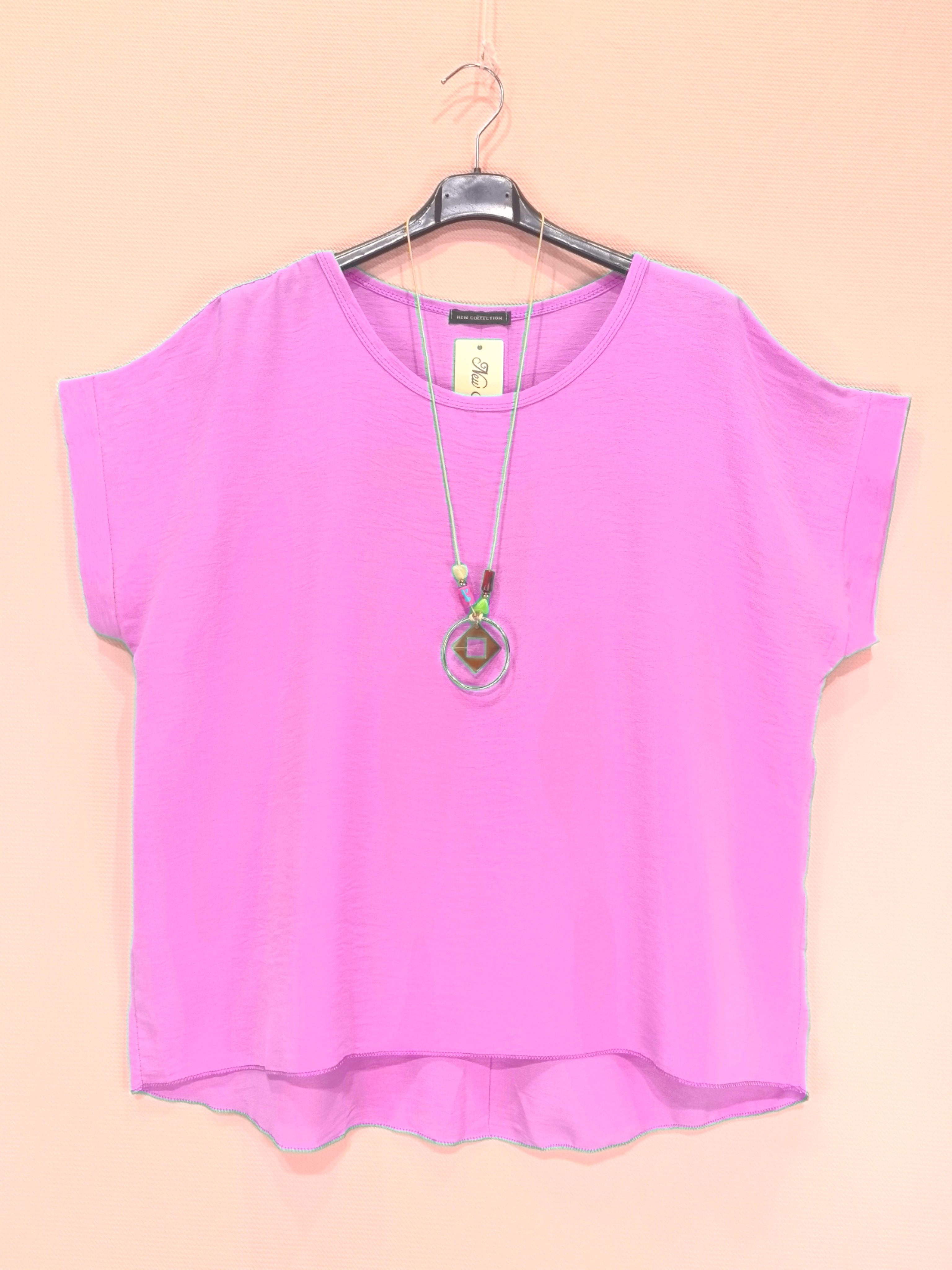 Top Avec Colier Et Boutons Dans Le Dos (x8)