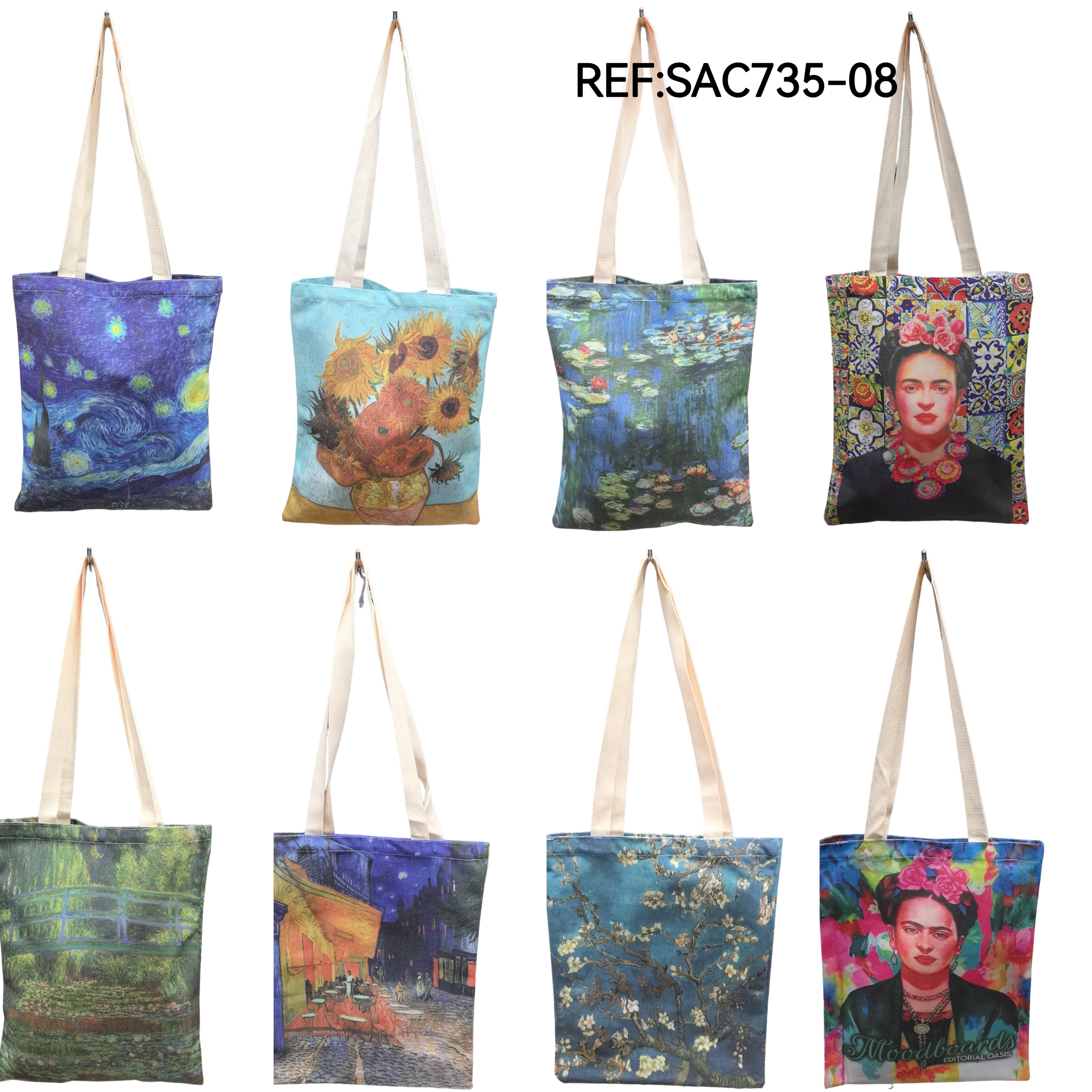 Sac tote bag tableaux (X12)