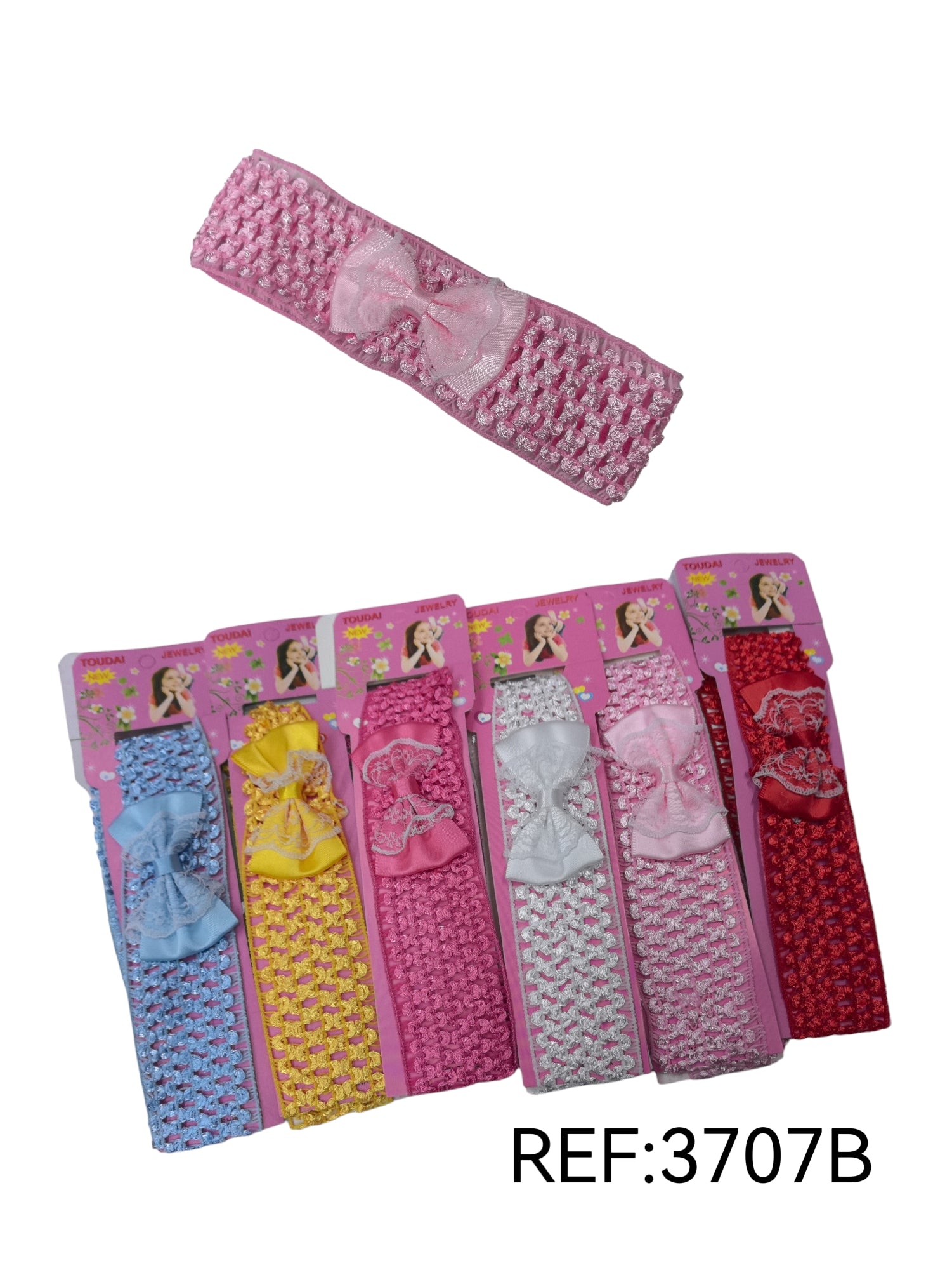 Bandeau enfant motif noeud papillon (x12)#B