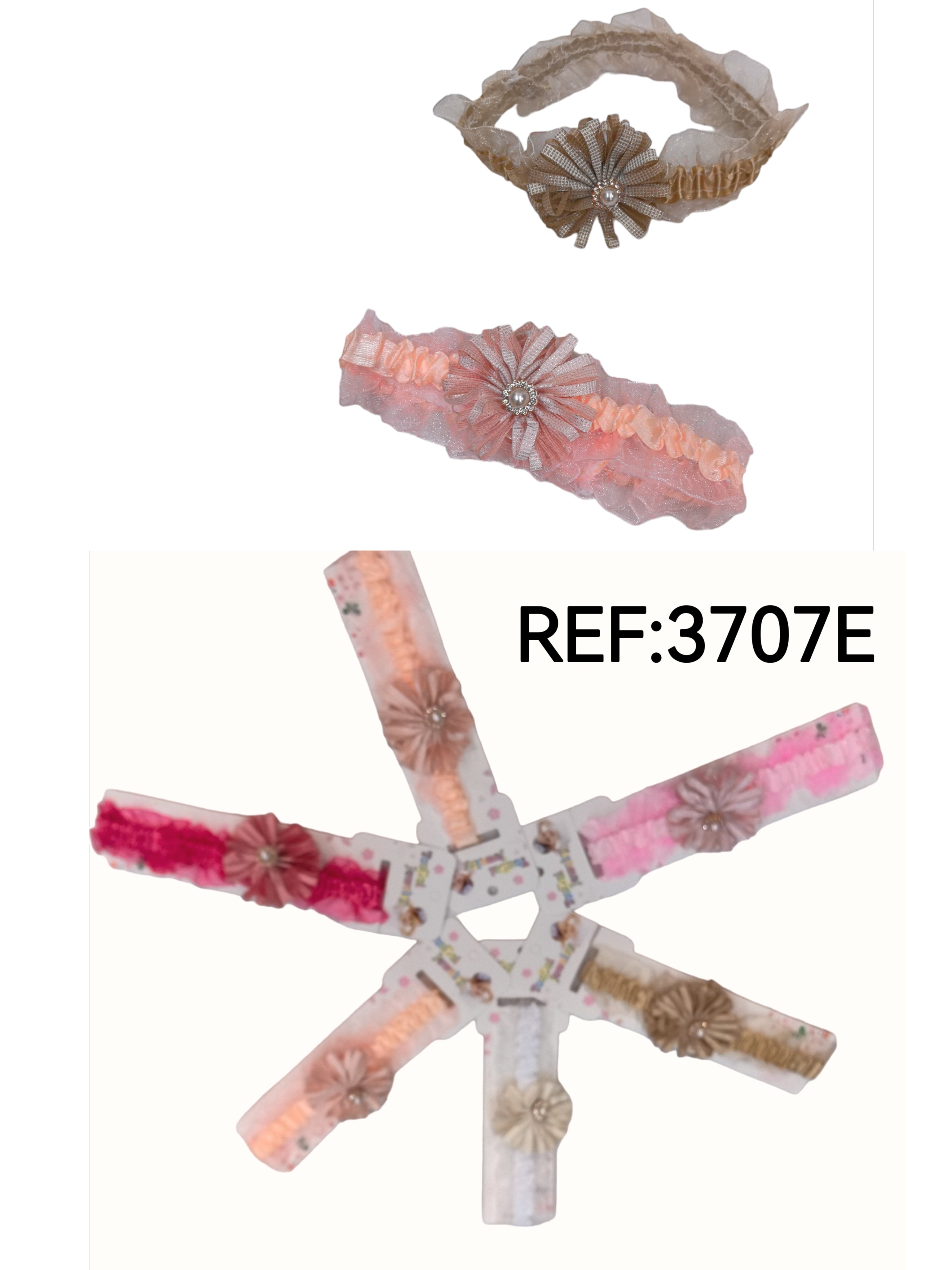 Bandeau Élastique de bébé motif perle (x12)#E