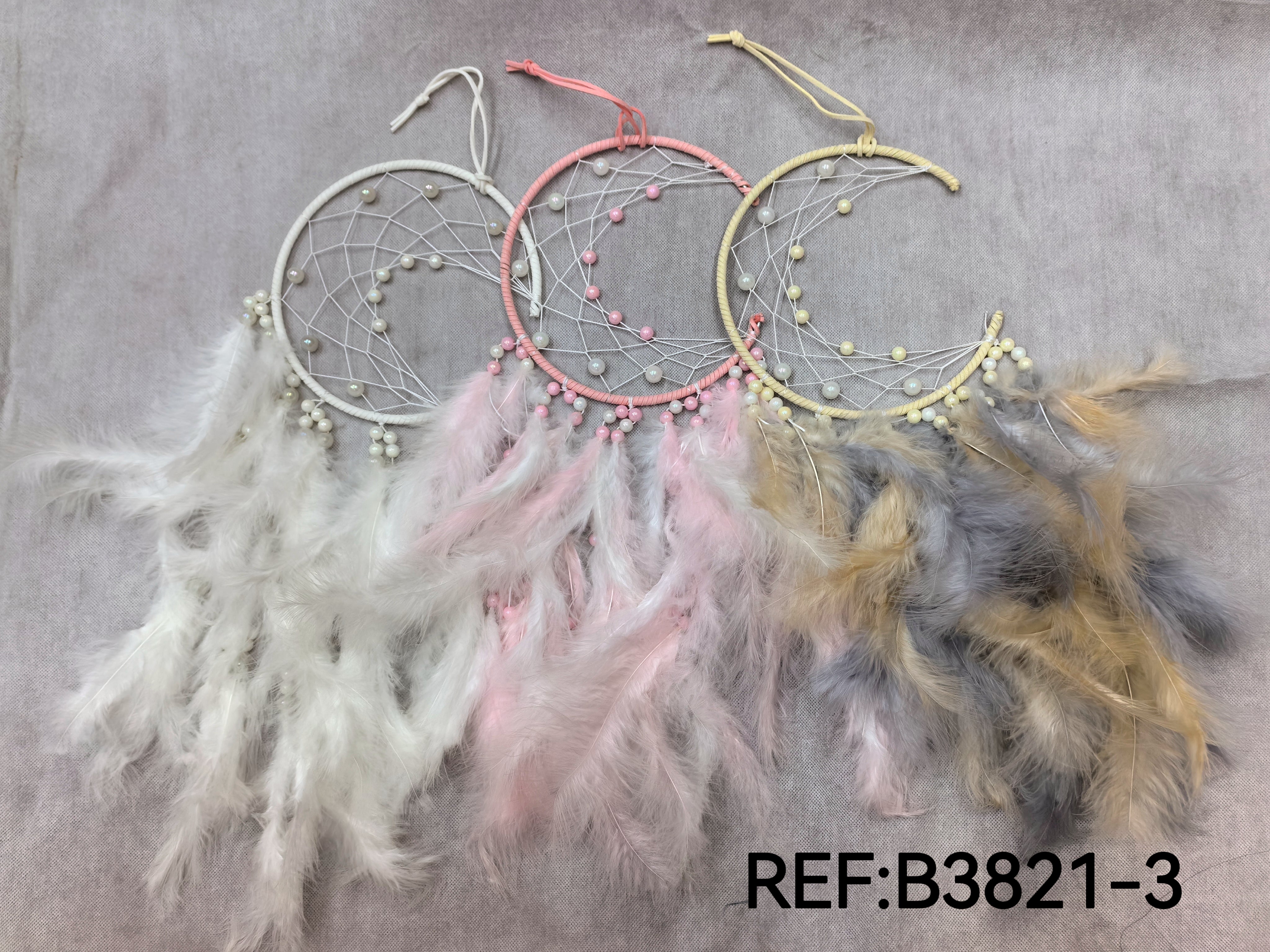 Déco Attrape-rêve forme de lune (x6)*3