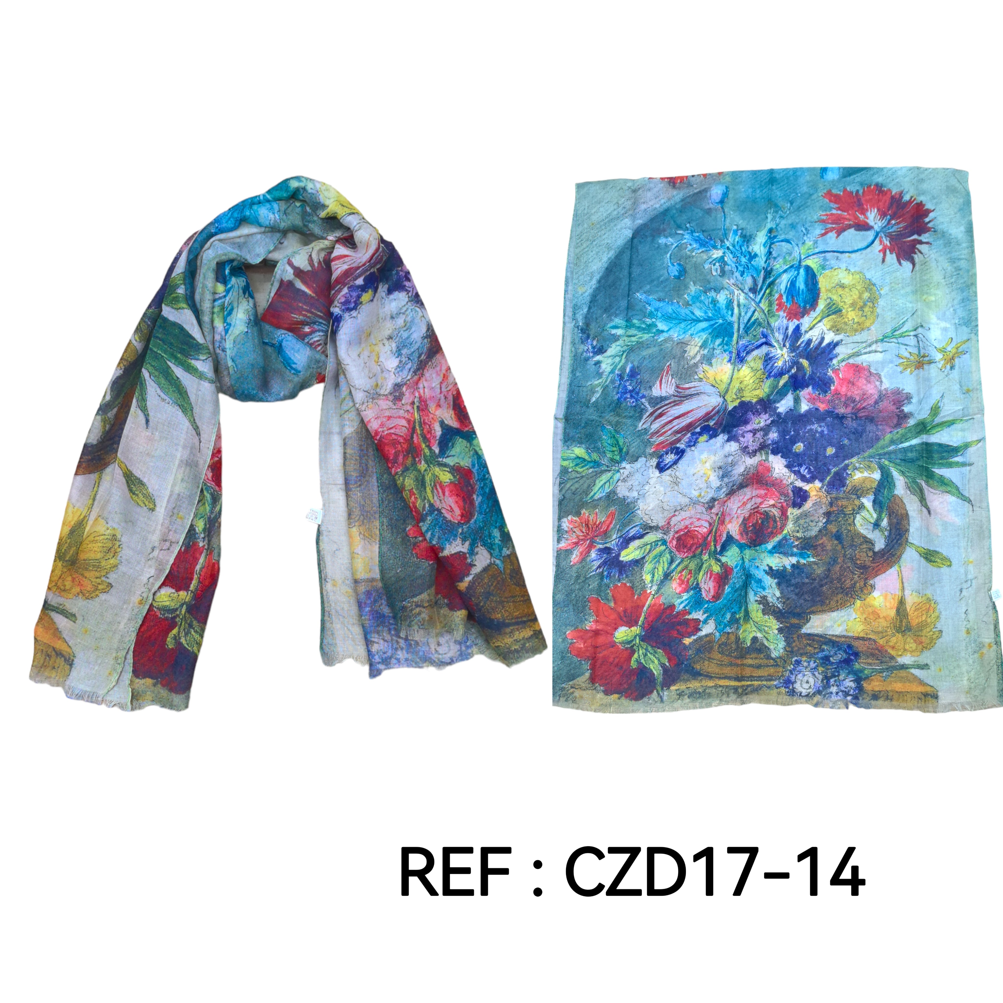 Foulard étole tableau impression (x3)#14