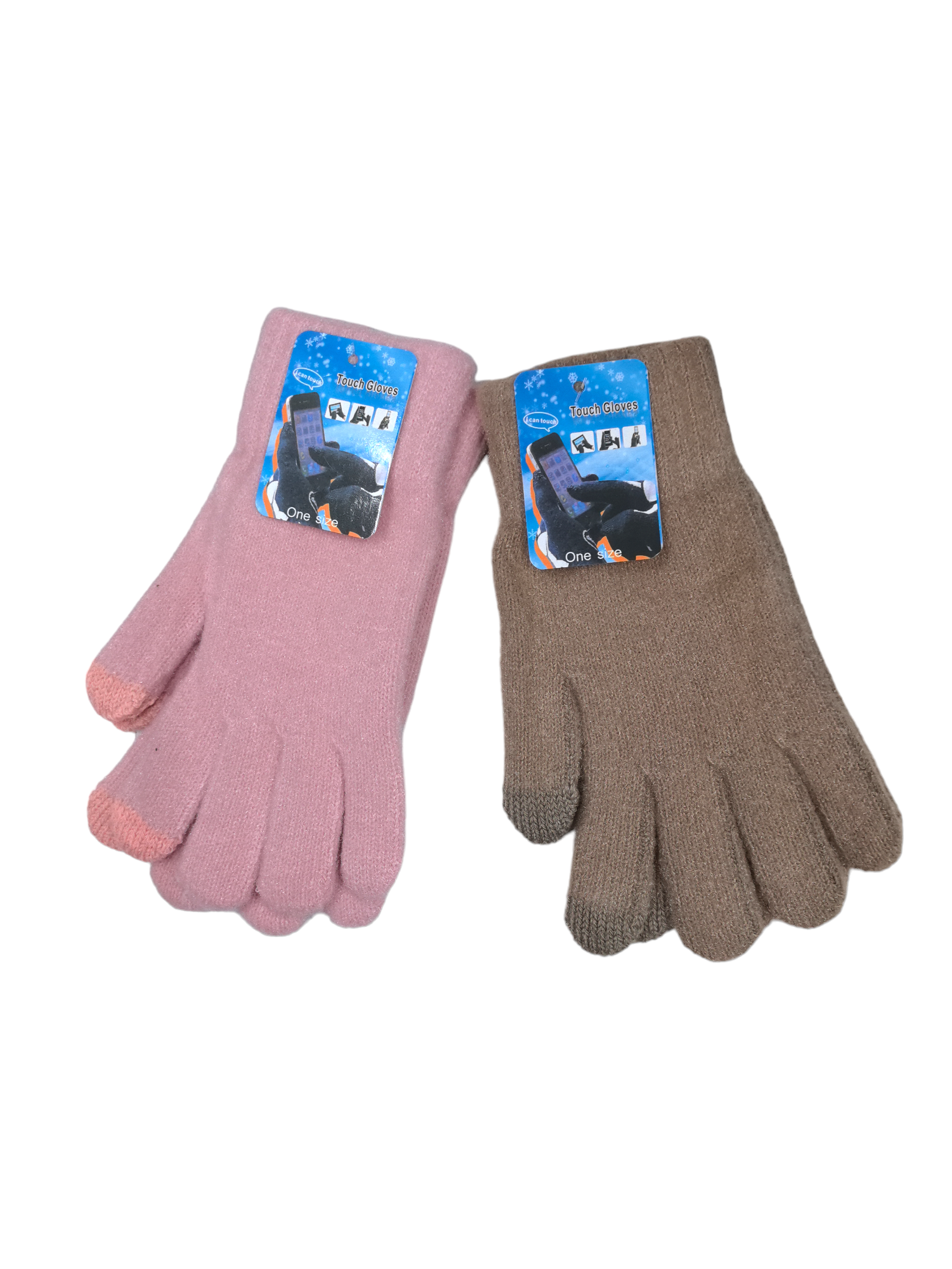 Gants femme molletonnées tactiles (x12) F36