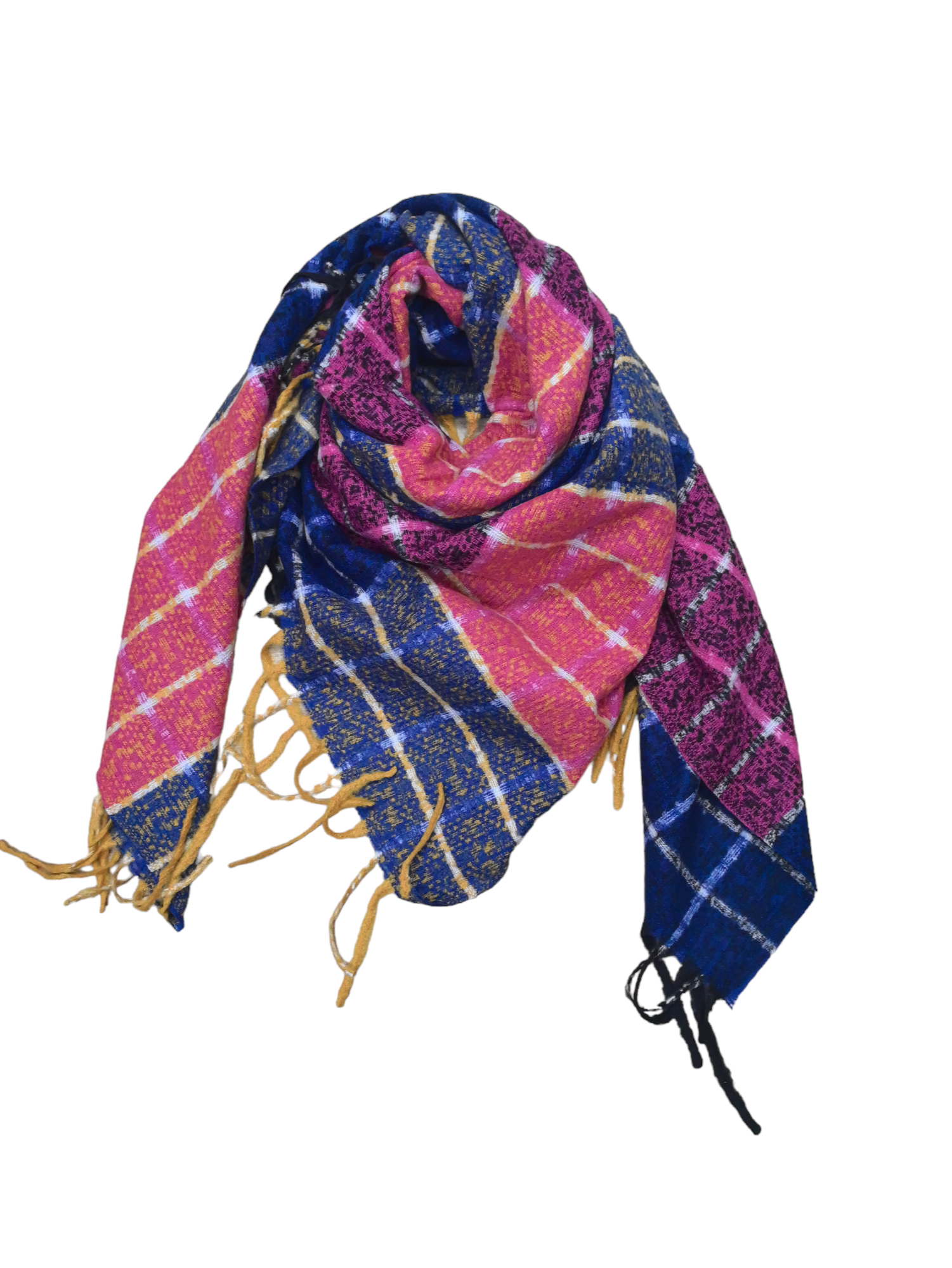 Écharpe châle motif carreaux (x10)#34