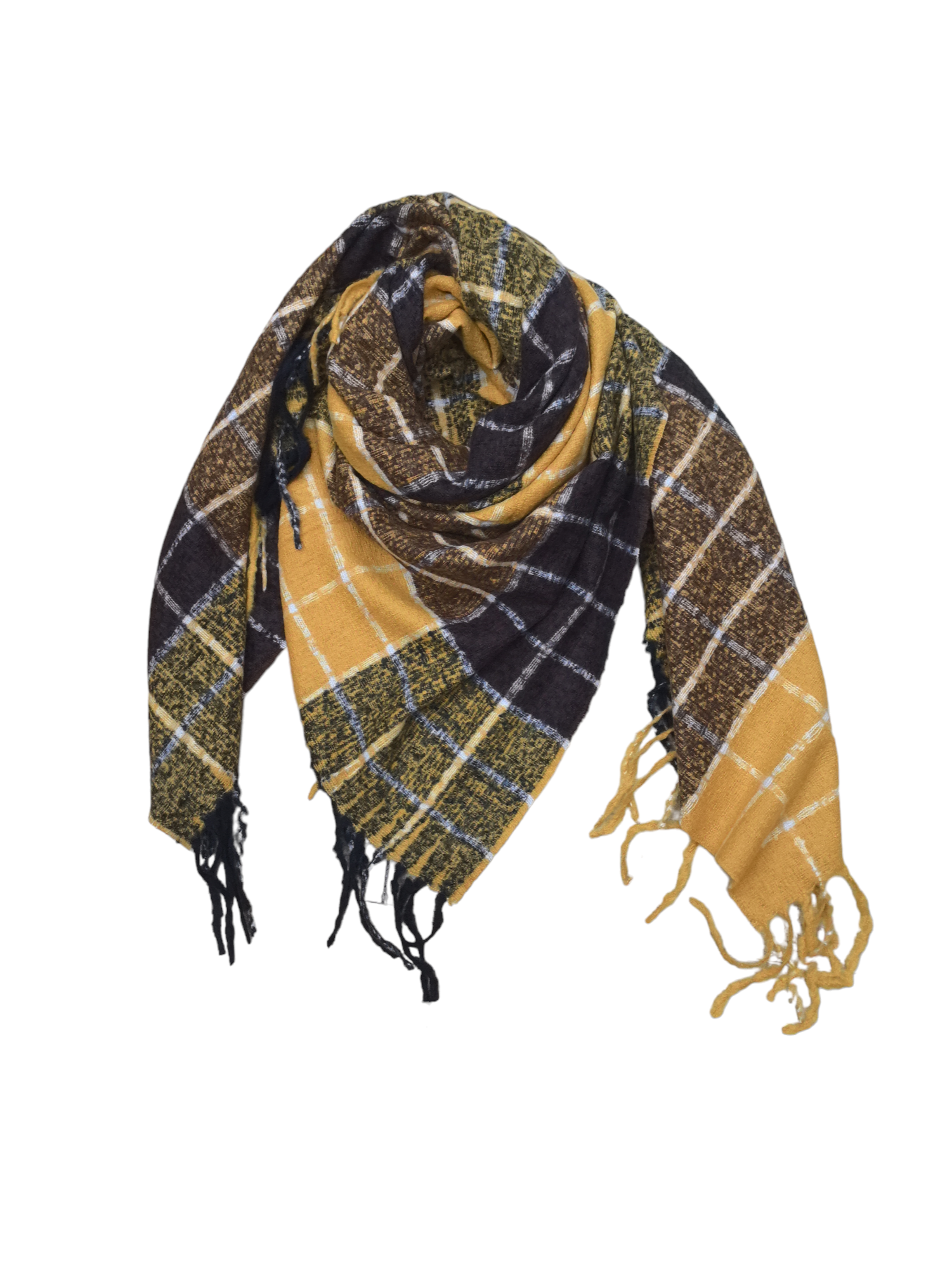 Écharpe châle motif carreaux (x10)#34