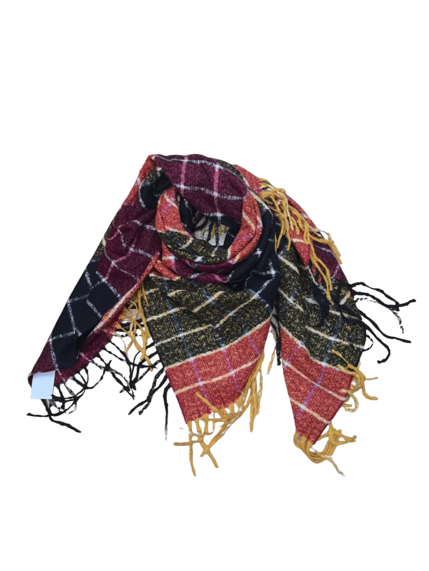 Écharpe châle motif carreaux (x10)#34