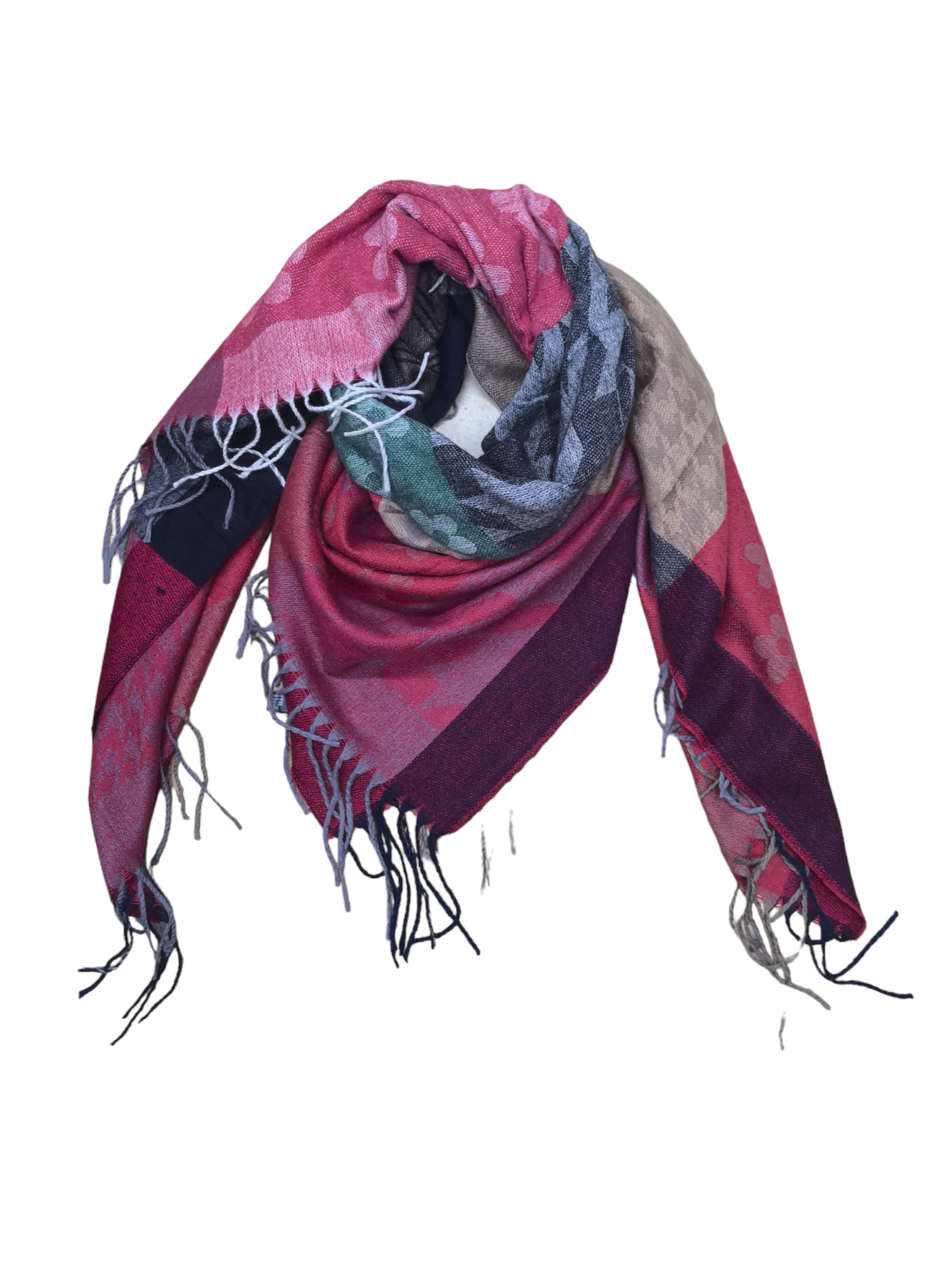 Écharpe châle motif fleur (x10)#35