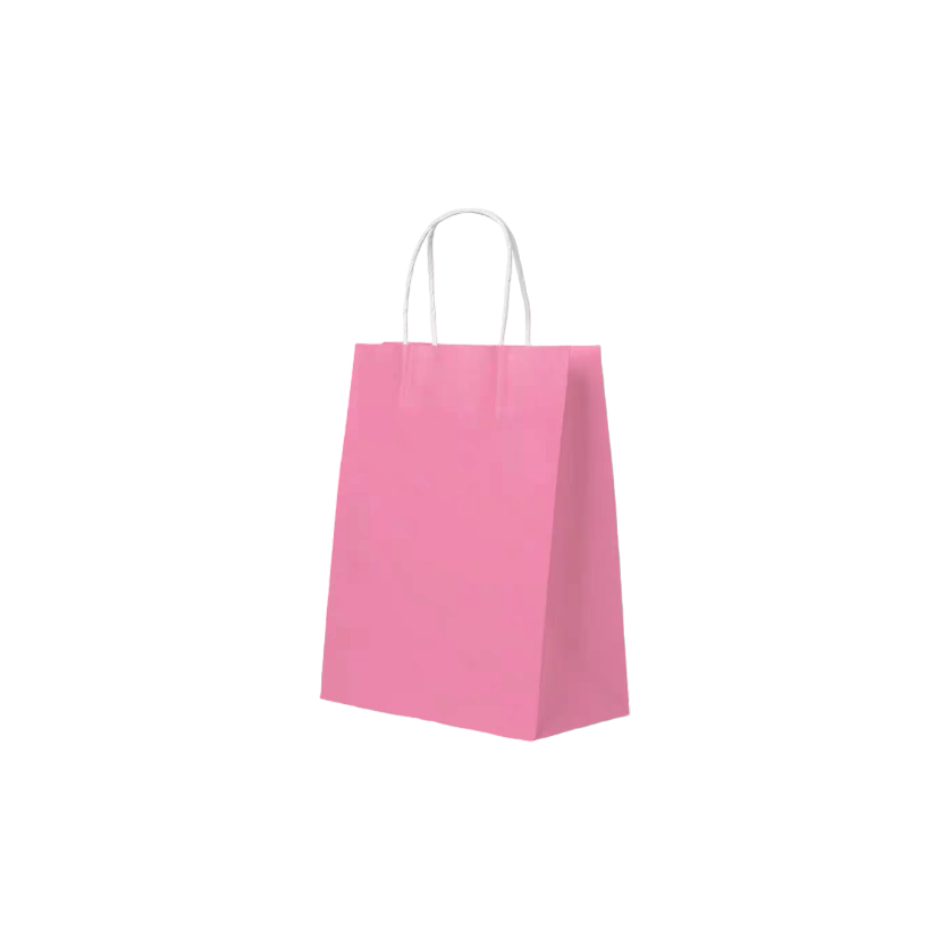 LOT DE 120 -Sacs papier kraft /22*11*27cm (couleurs mélangées)