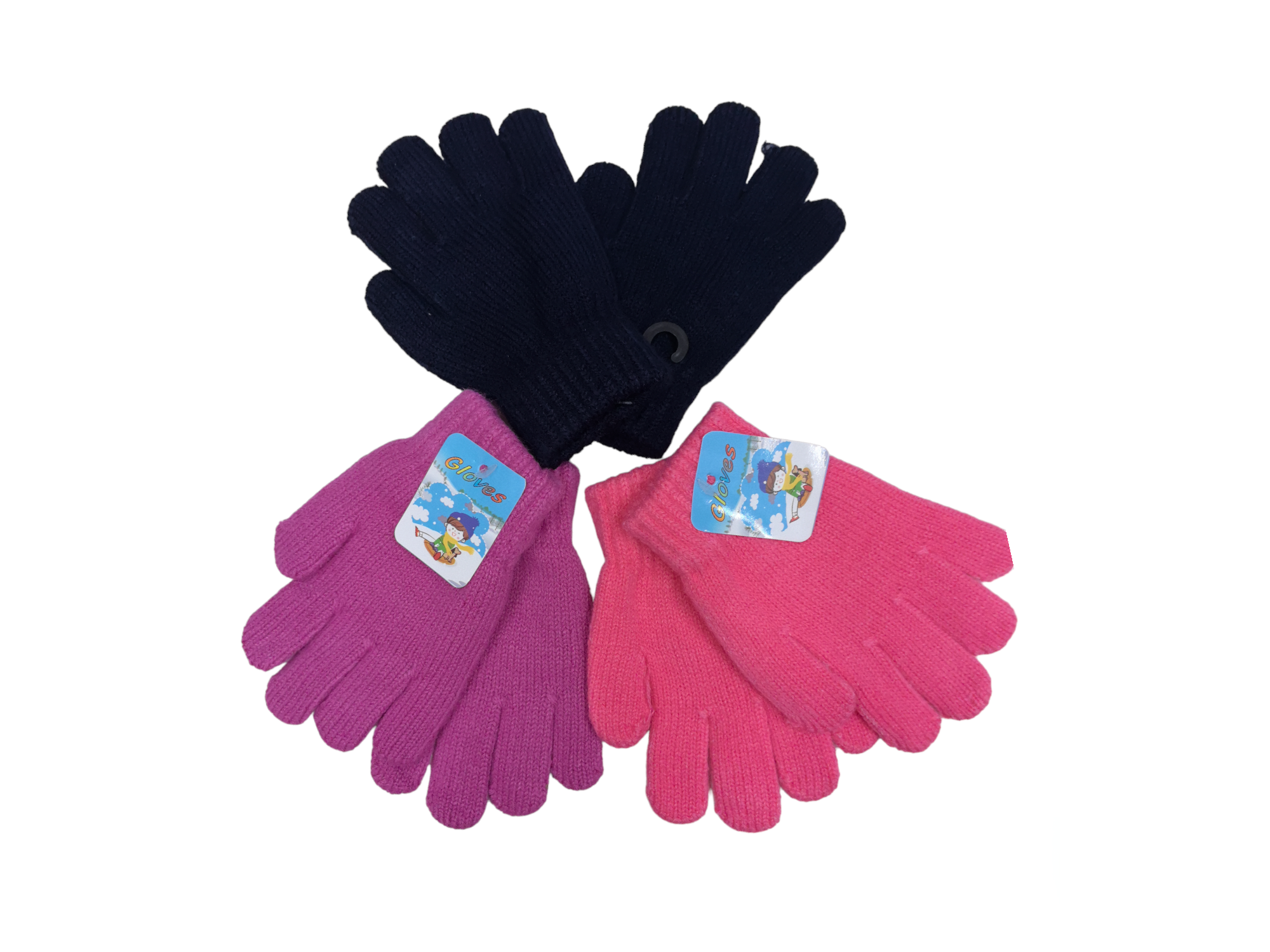 Gants enfant simple hiver 2/8ans (x12) E13