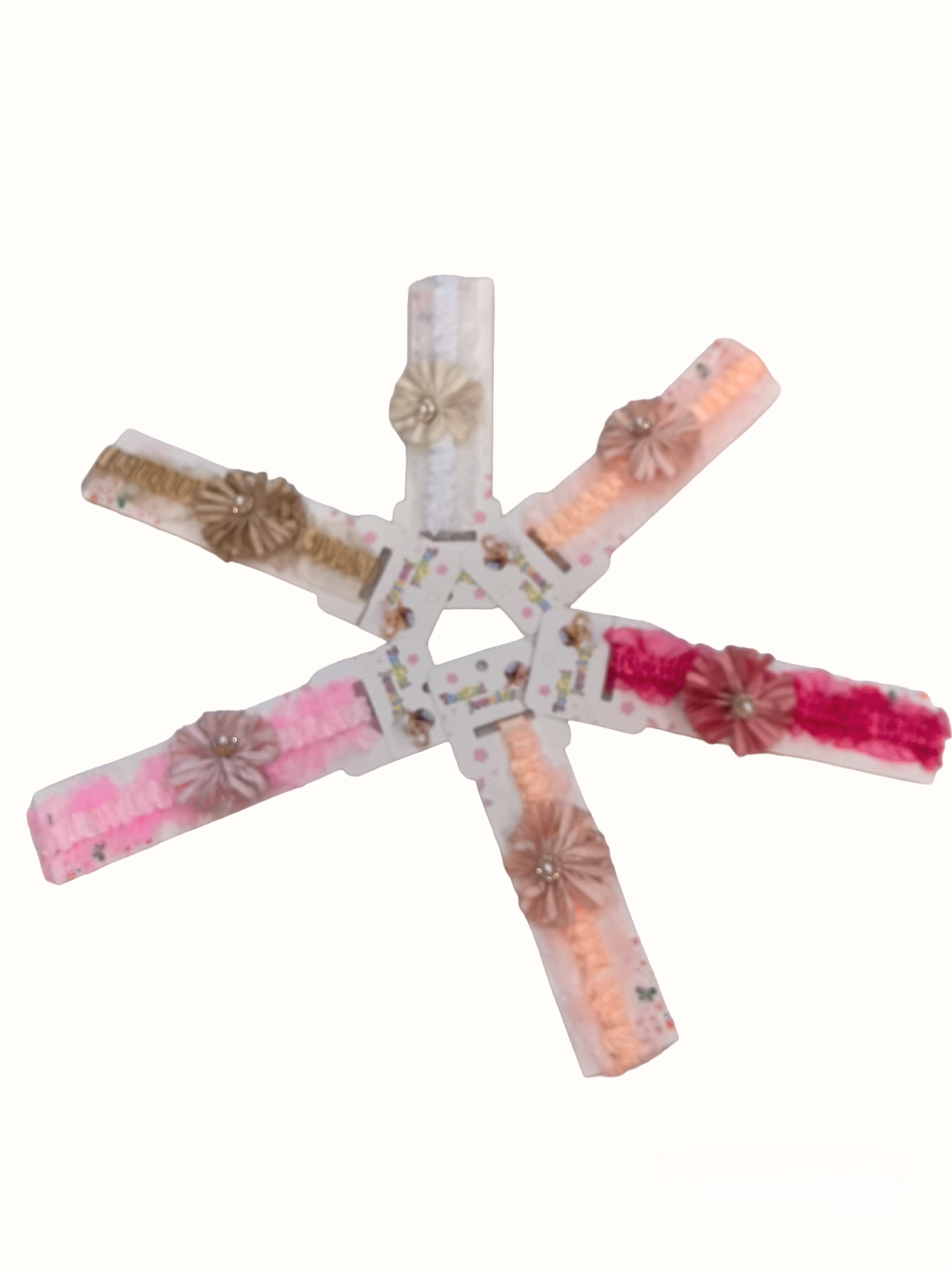 Bandeau Élastique de bébé motif perle (x12)#E