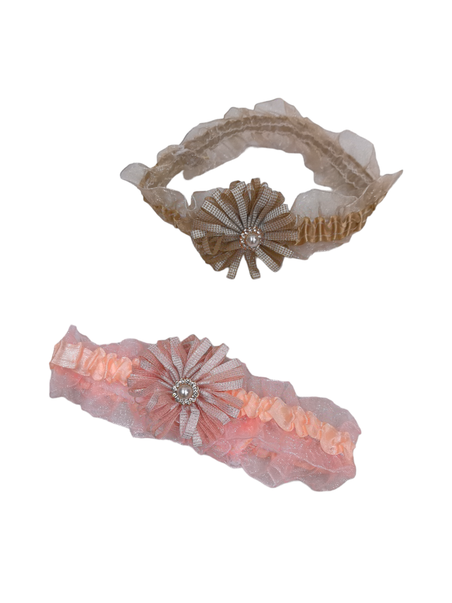 Bandeau Élastique de bébé motif perle (x12)#E