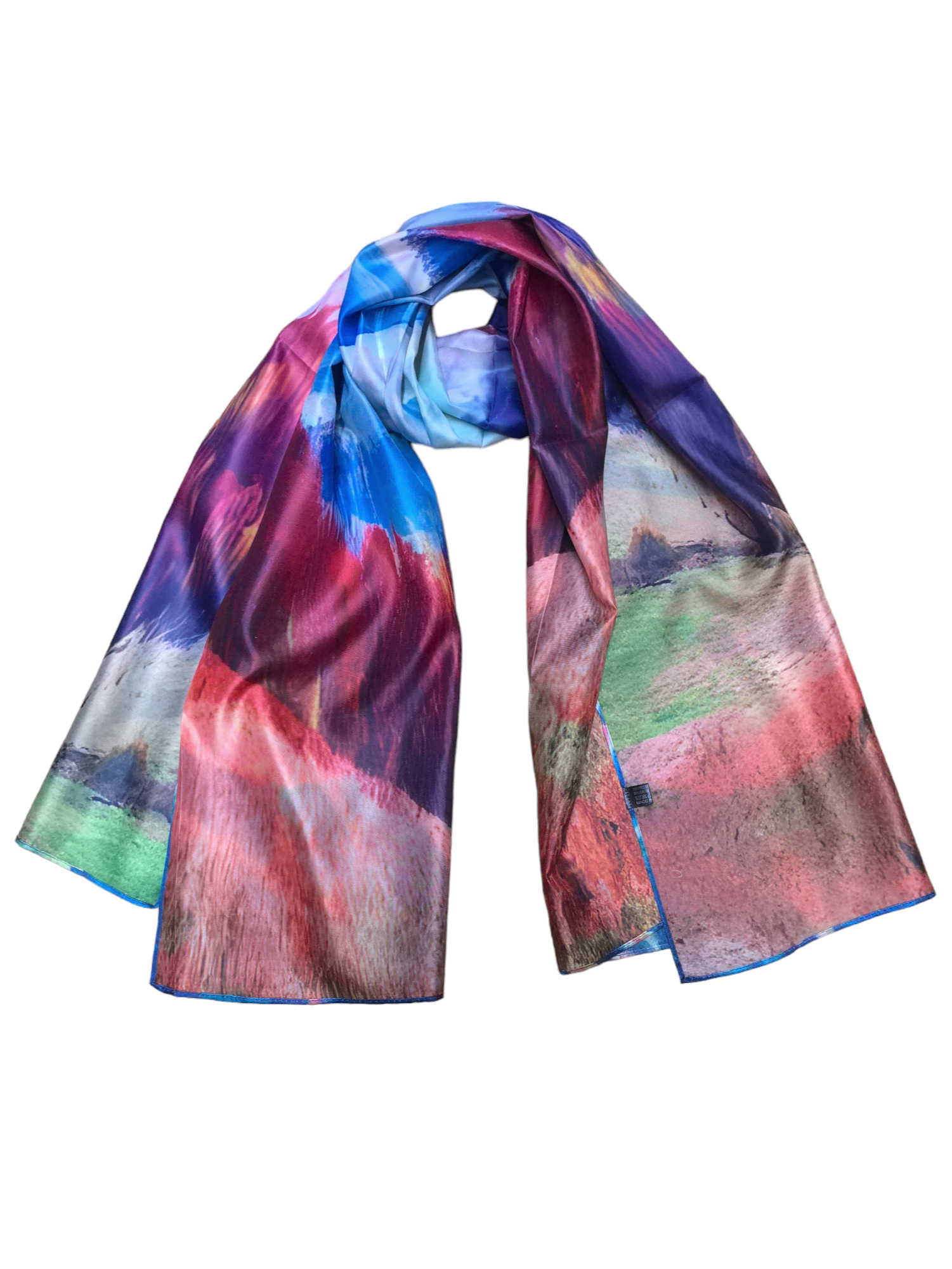 Foulards châle peinture à l'huile double face (x4)#22