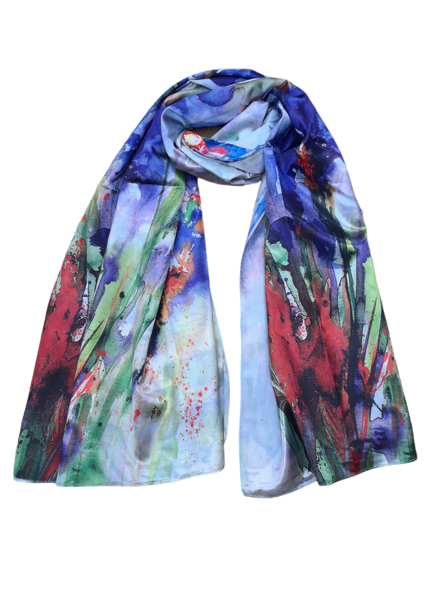 Foulards châle peinture à l'huile double face (x4)#16