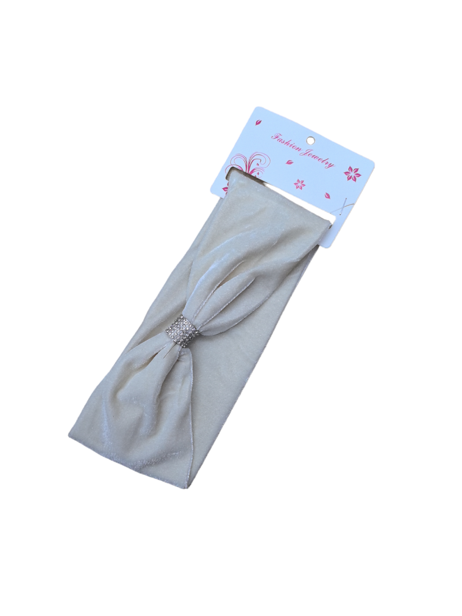 bandeau en velours avec stras (x12)