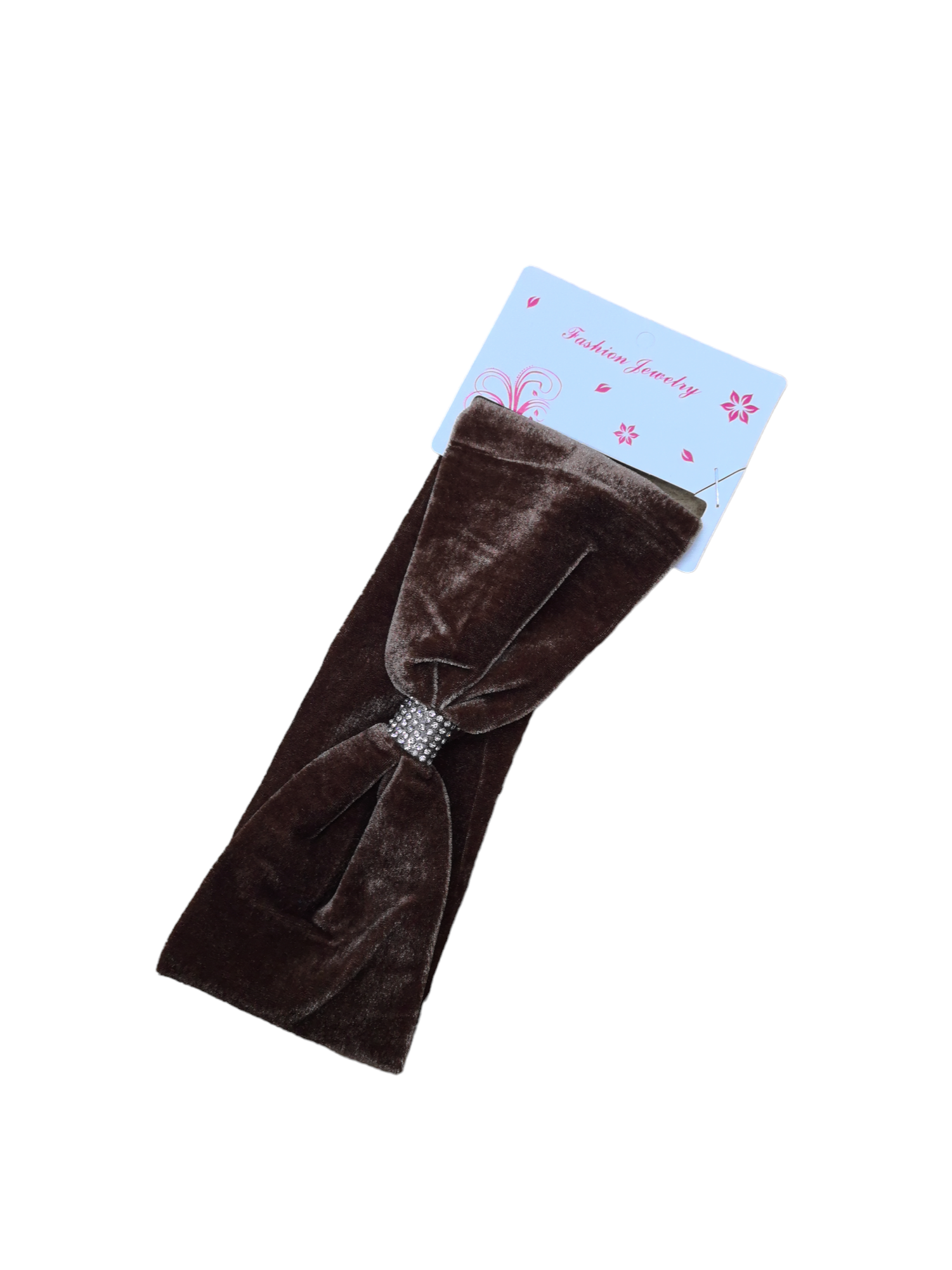 bandeau en velours avec stras (x12)