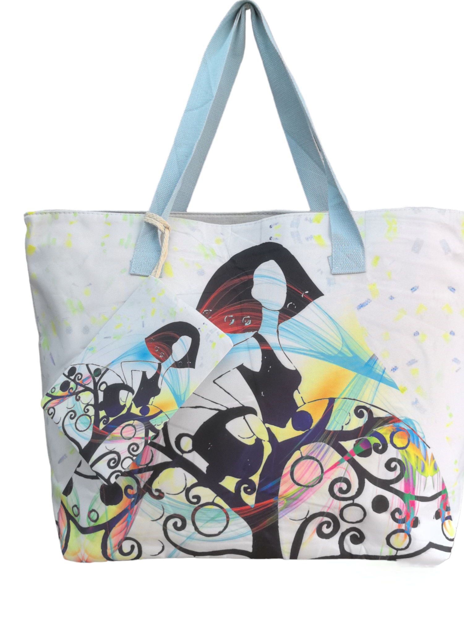 Sac de plage motif femme (x6)